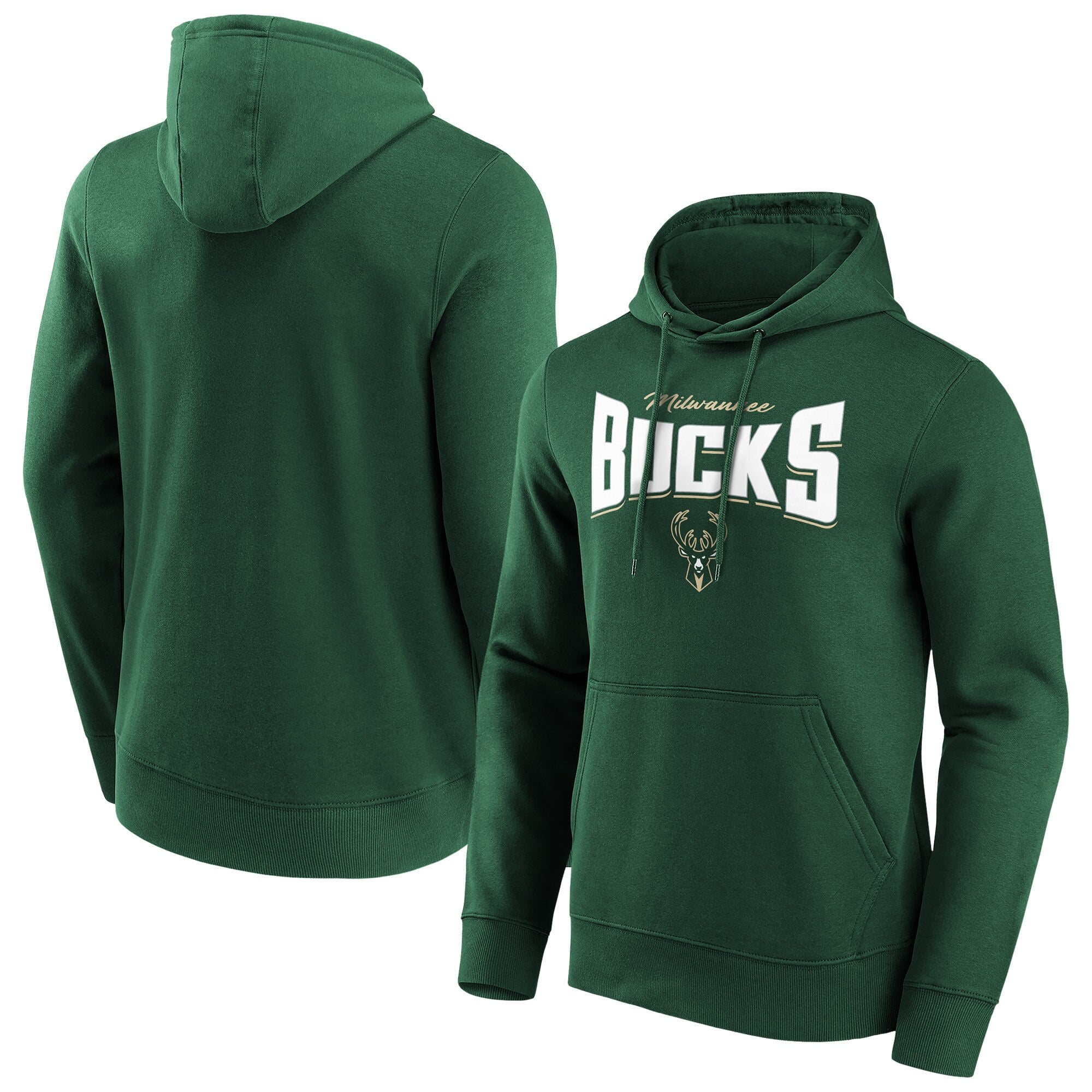 Milwaukee Bucks Felpa con Cappuccio Word Arch Graphic - Uomo