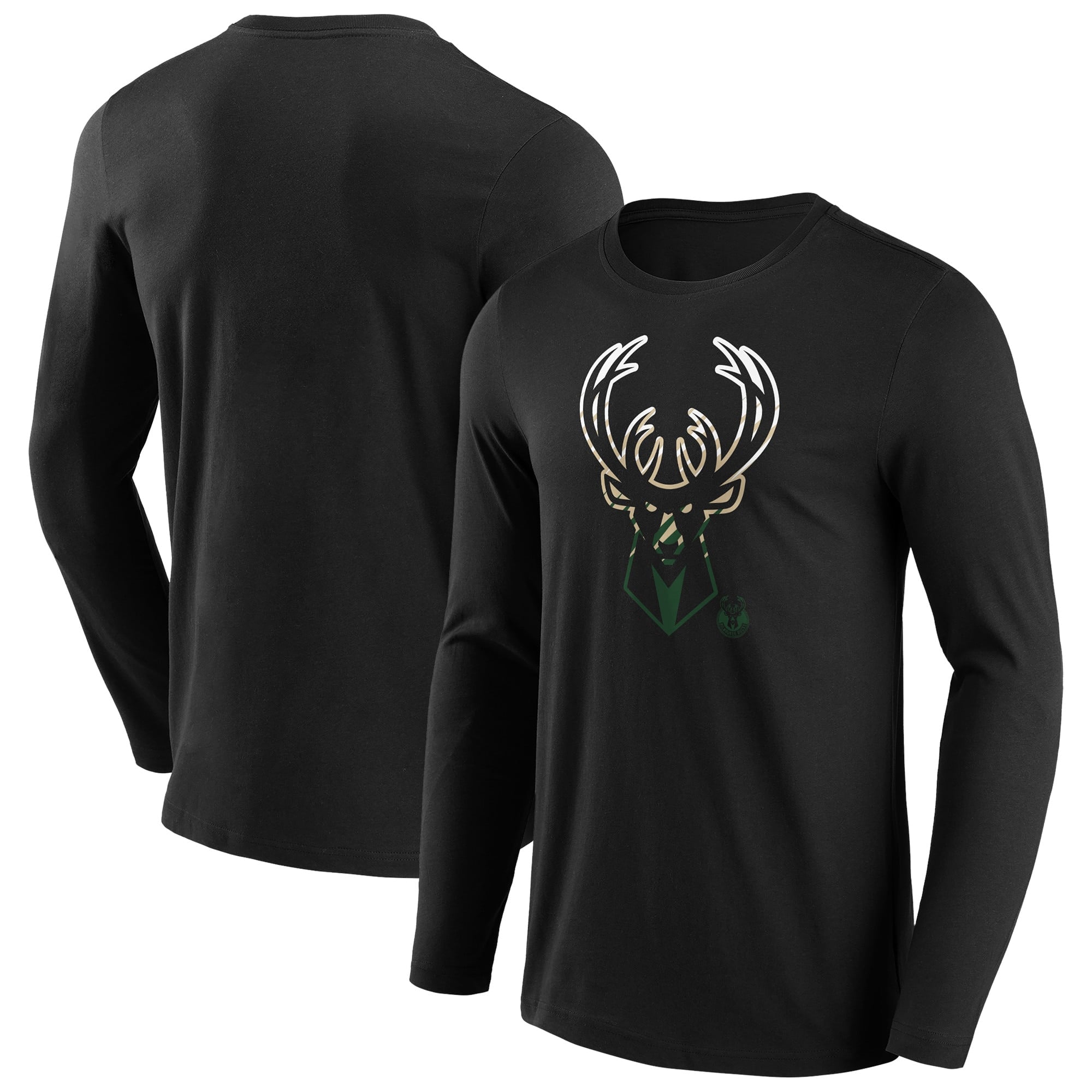 Milwaukee Bucks Fade Graphic Long Sleeve T-Shirt - Mens
