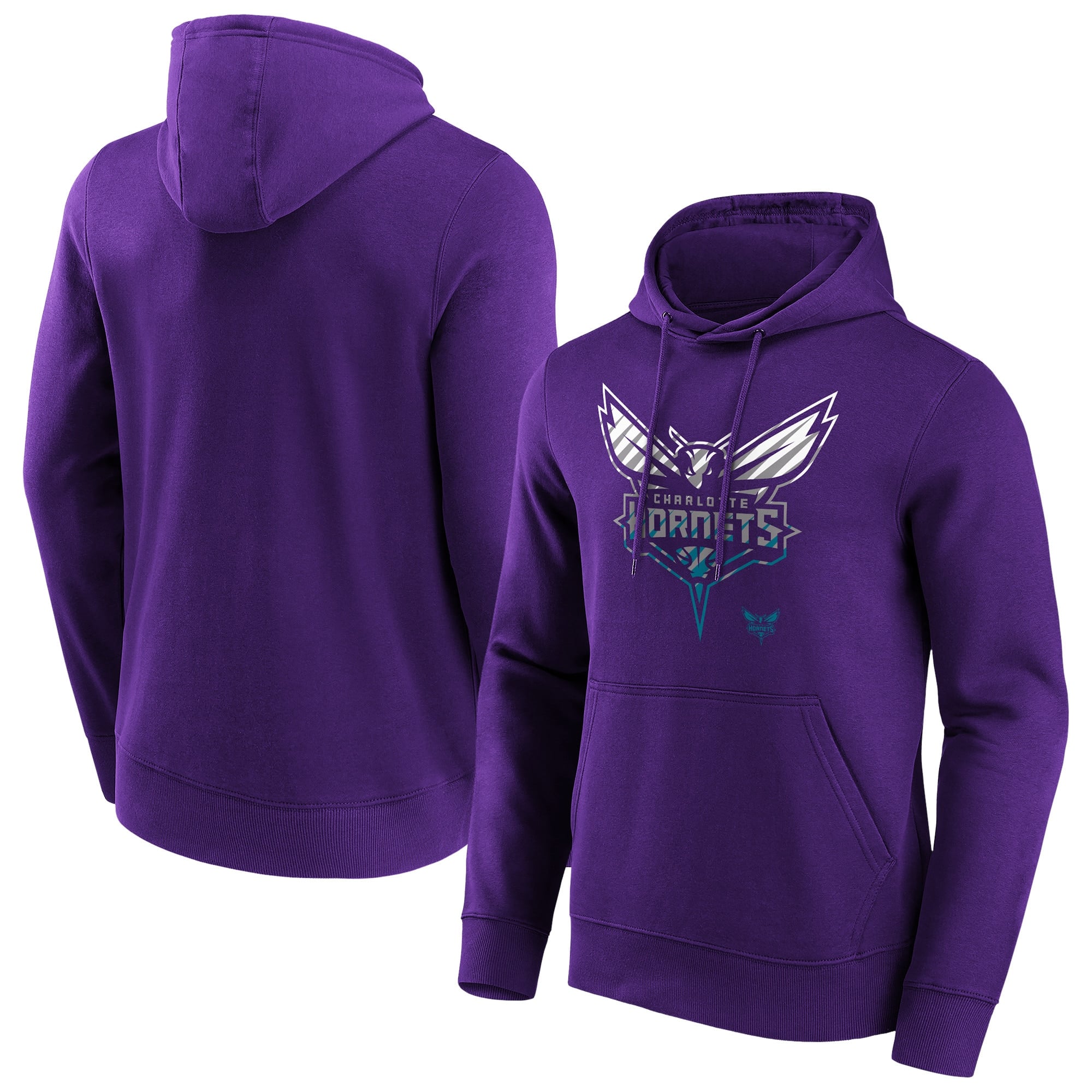 Felpa con cappuccio grafica Fade dei Charlotte Hornets - Uomo