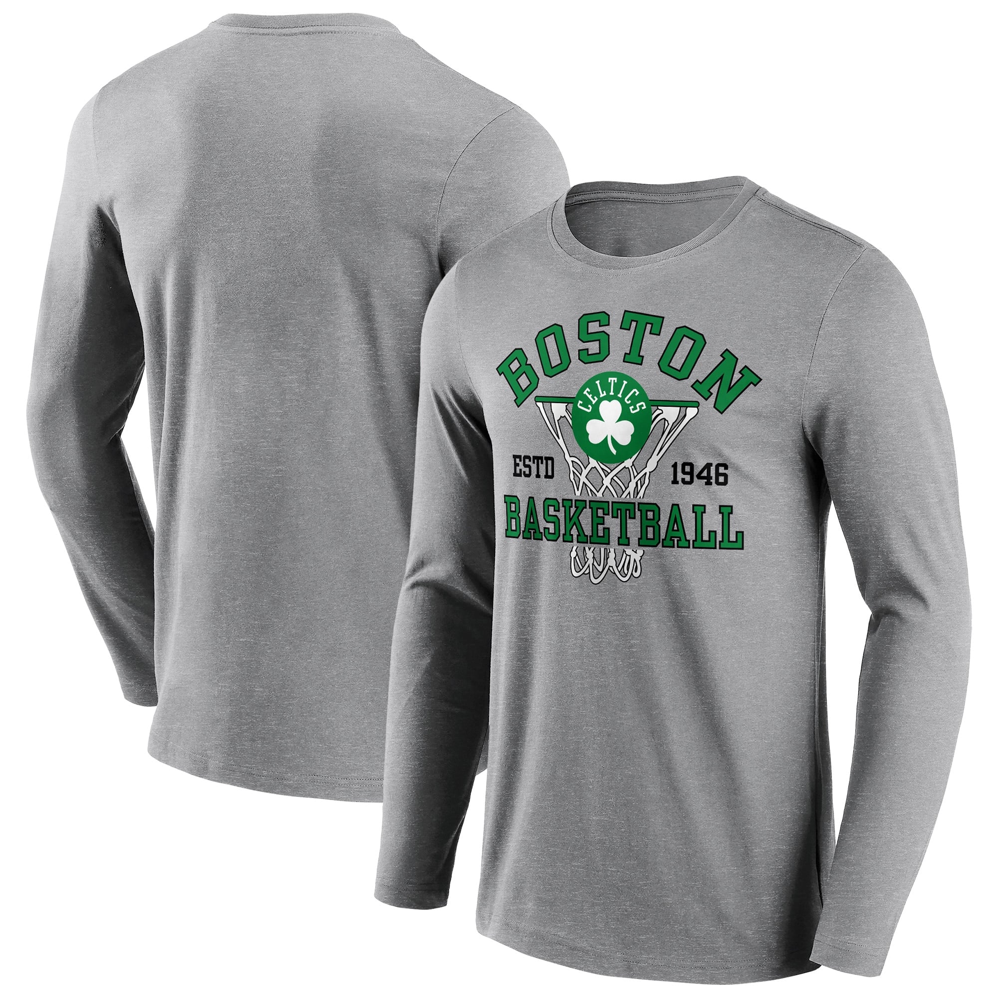 Boston Celtics T-shirt a maniche lunghe con grafica Nothing But Net - Uomo