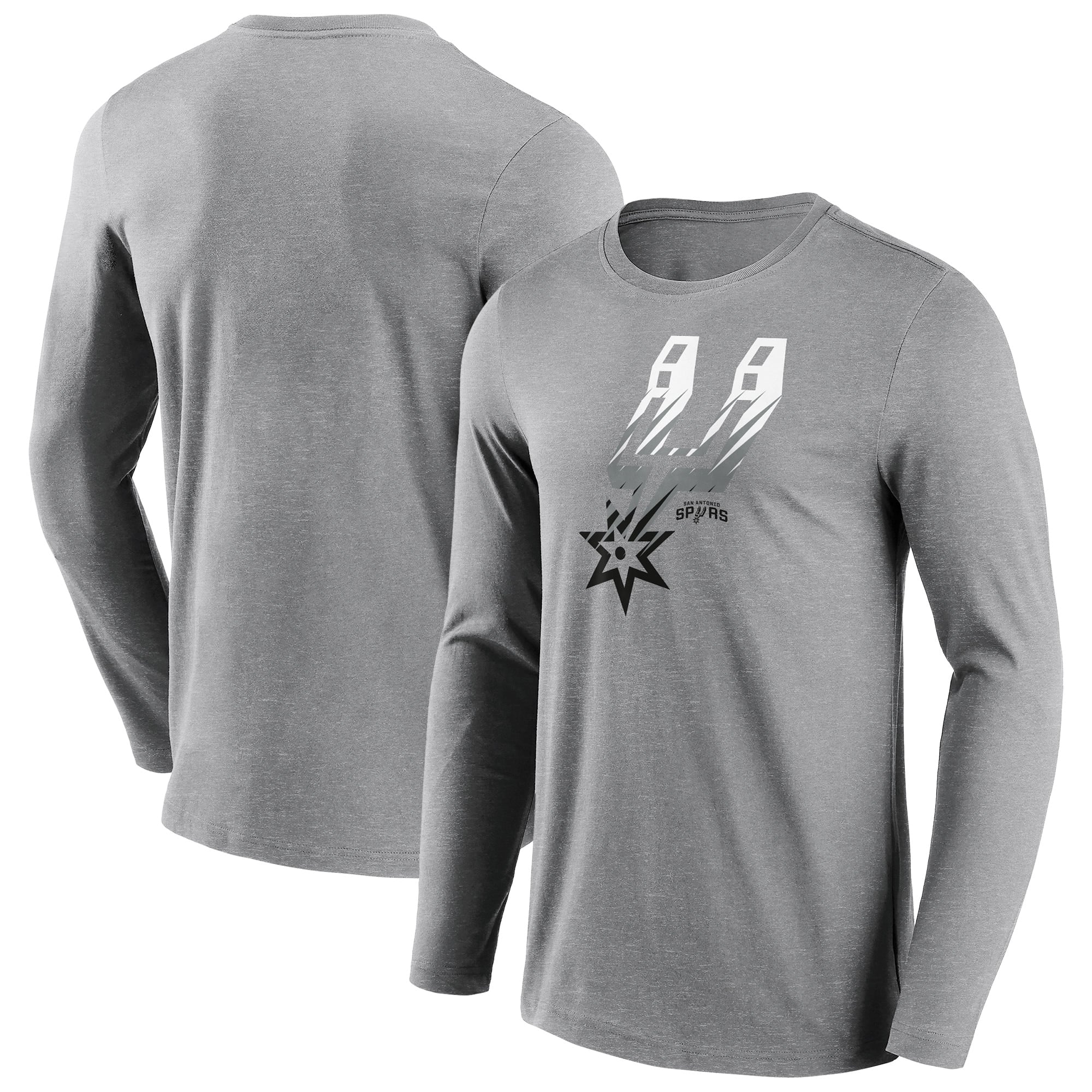 T-shirt graphique Fade San Antonio Spurs à manches longues - Homme