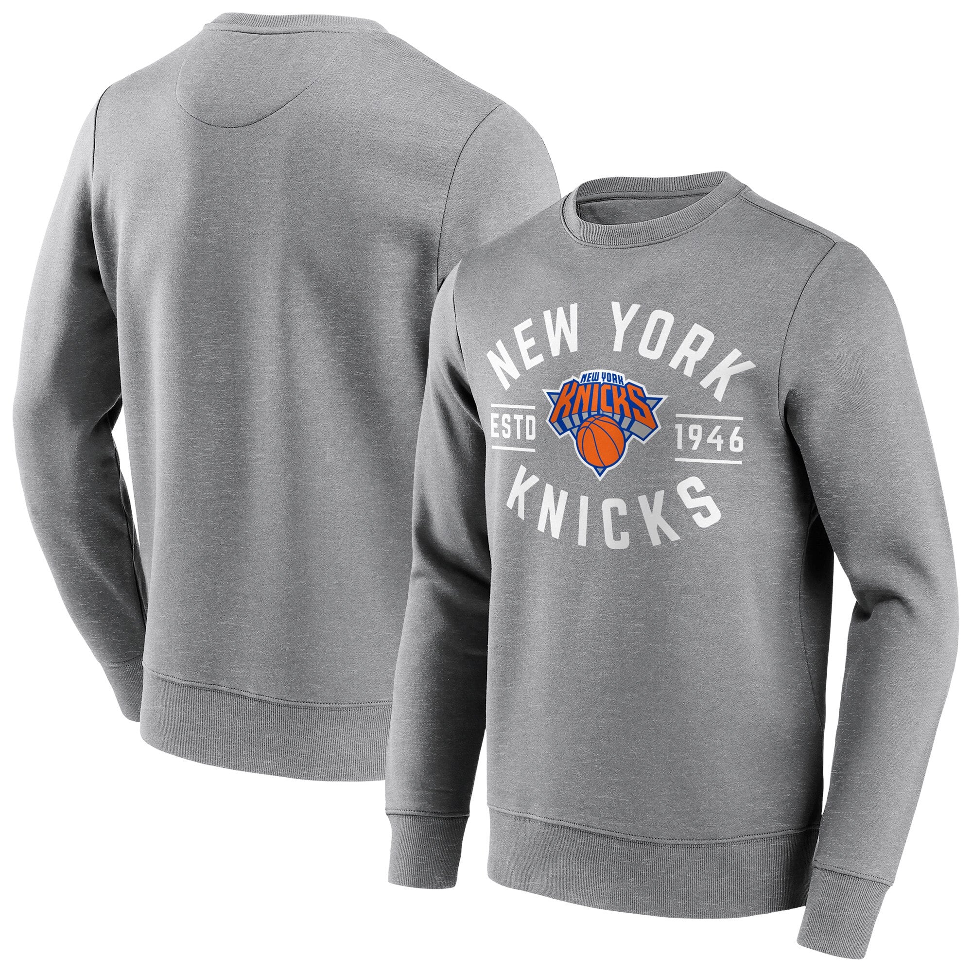 New York Knicks – True Classic Grafik-Sweatshirt mit Rundhalsausschnitt – Herren