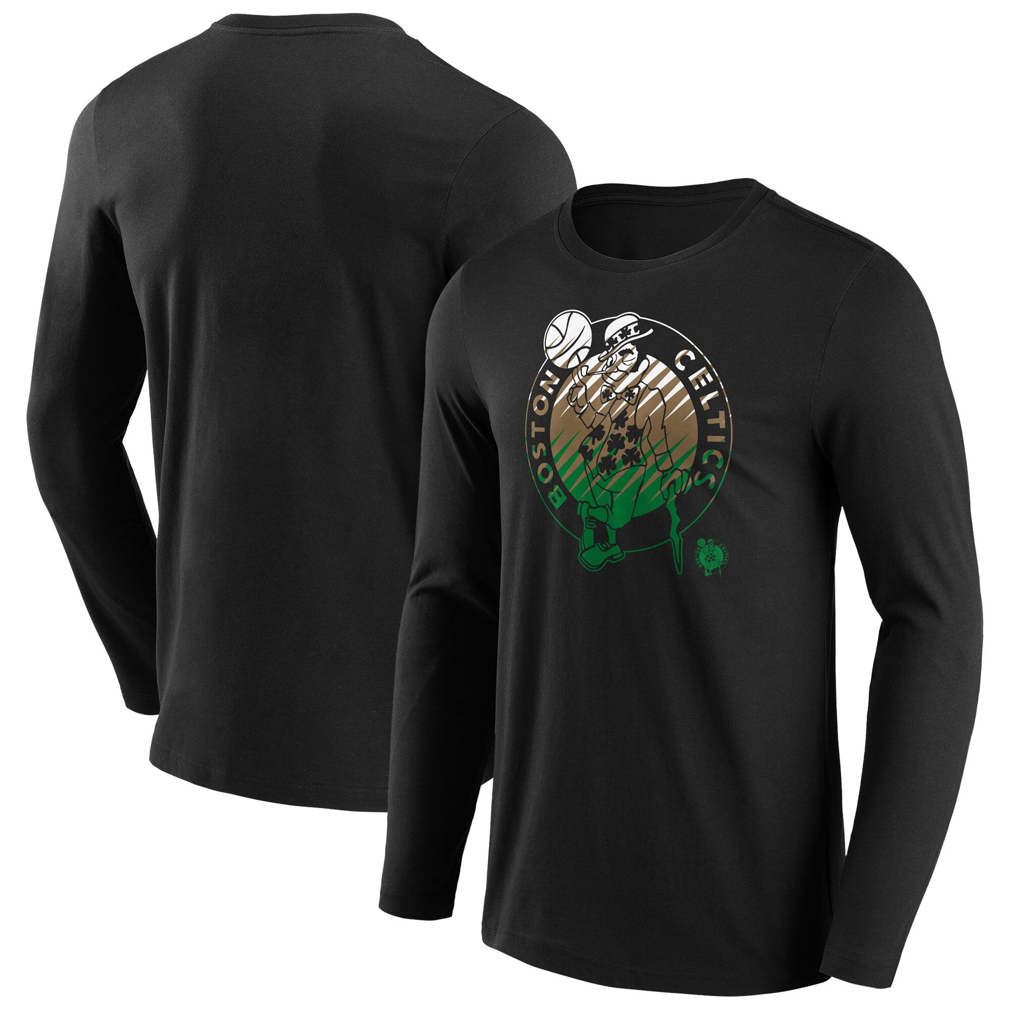 Boston Celtics  Fade Graphic Long Sleeve T-Shirt - Mens