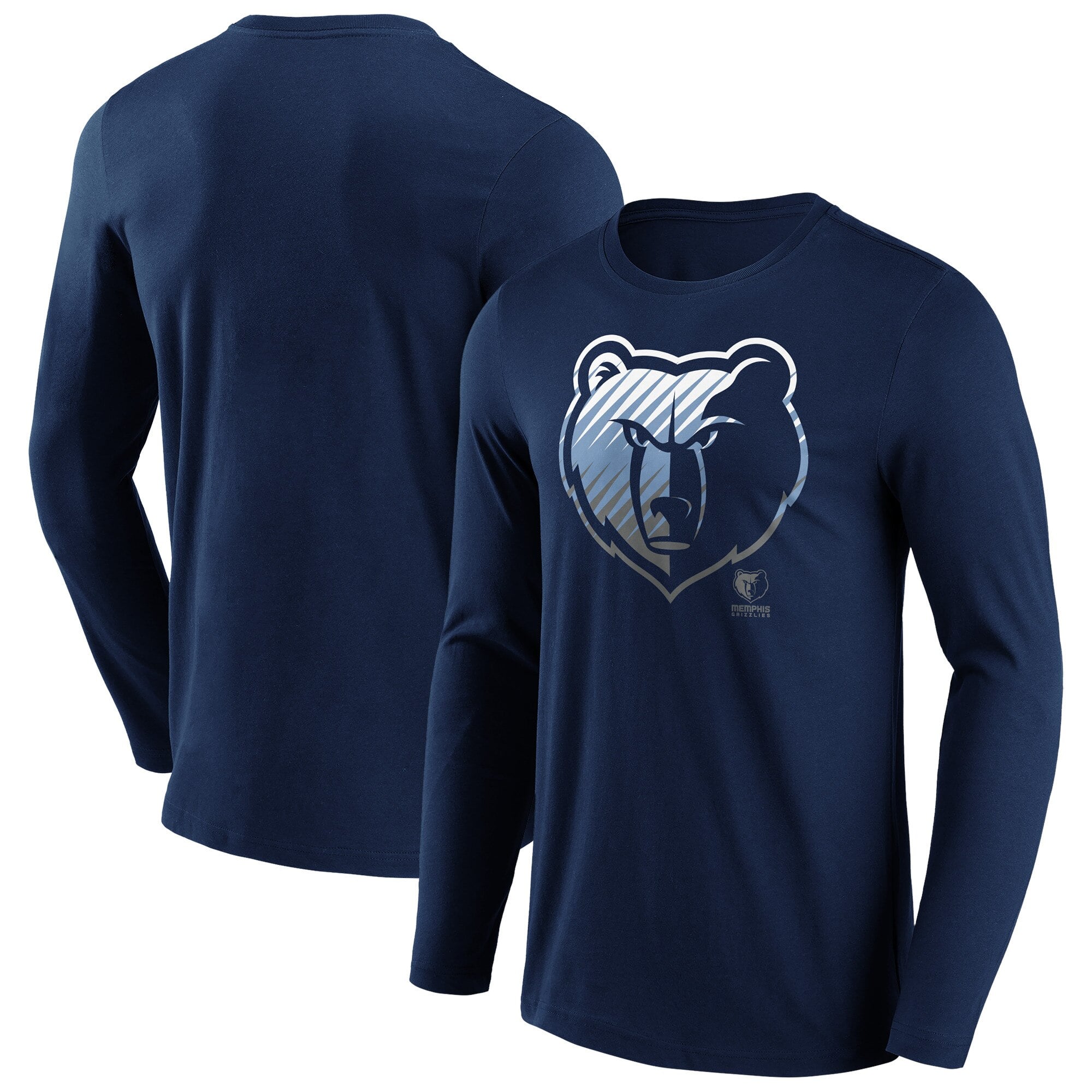 T-shirt a maniche lunghe con grafica sbiadita Memphis Grizzlies - Uomo