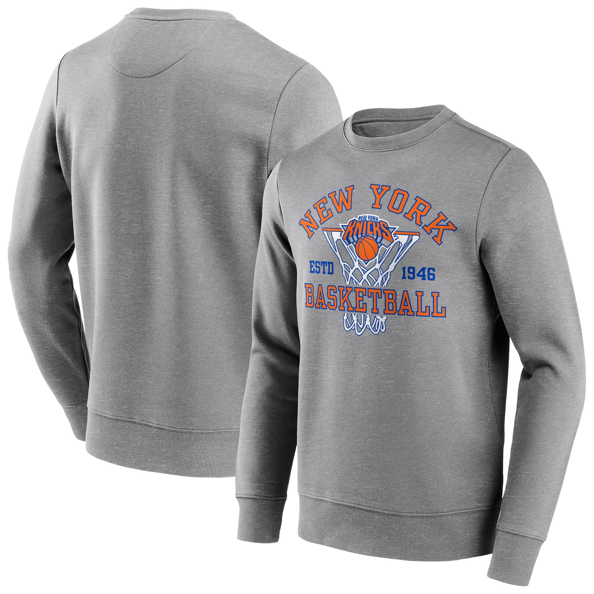 New York Knicks nichts als Netto -Grafik -Crew Sweatshirt - Herren