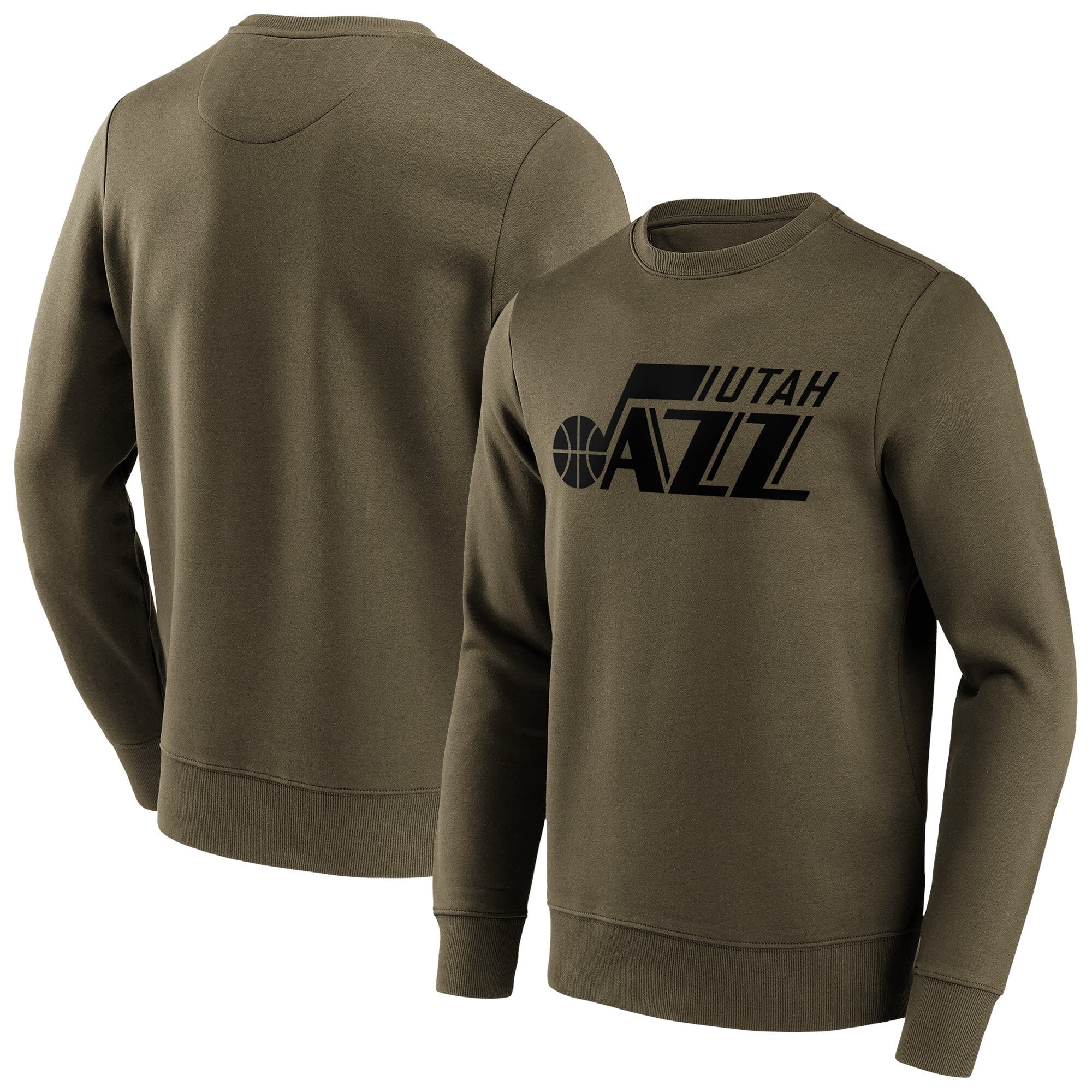 Utah Jazz Fanatics Branded Fashion Preferred Logo Crew Sudadera - Hombre