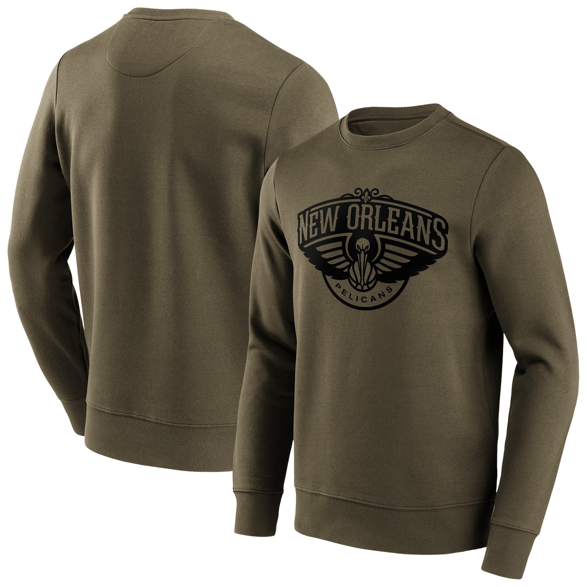Sudadera New Orleans Pelicans Fanatics Branded Fashion Preferred Logo Crew - Hombre