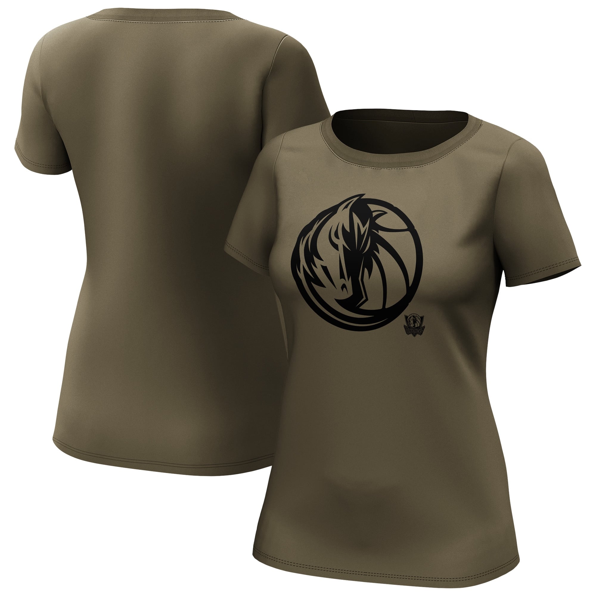 T-shirt con logo preferito dai fanatici della moda dei Dallas Mavericks - Damen