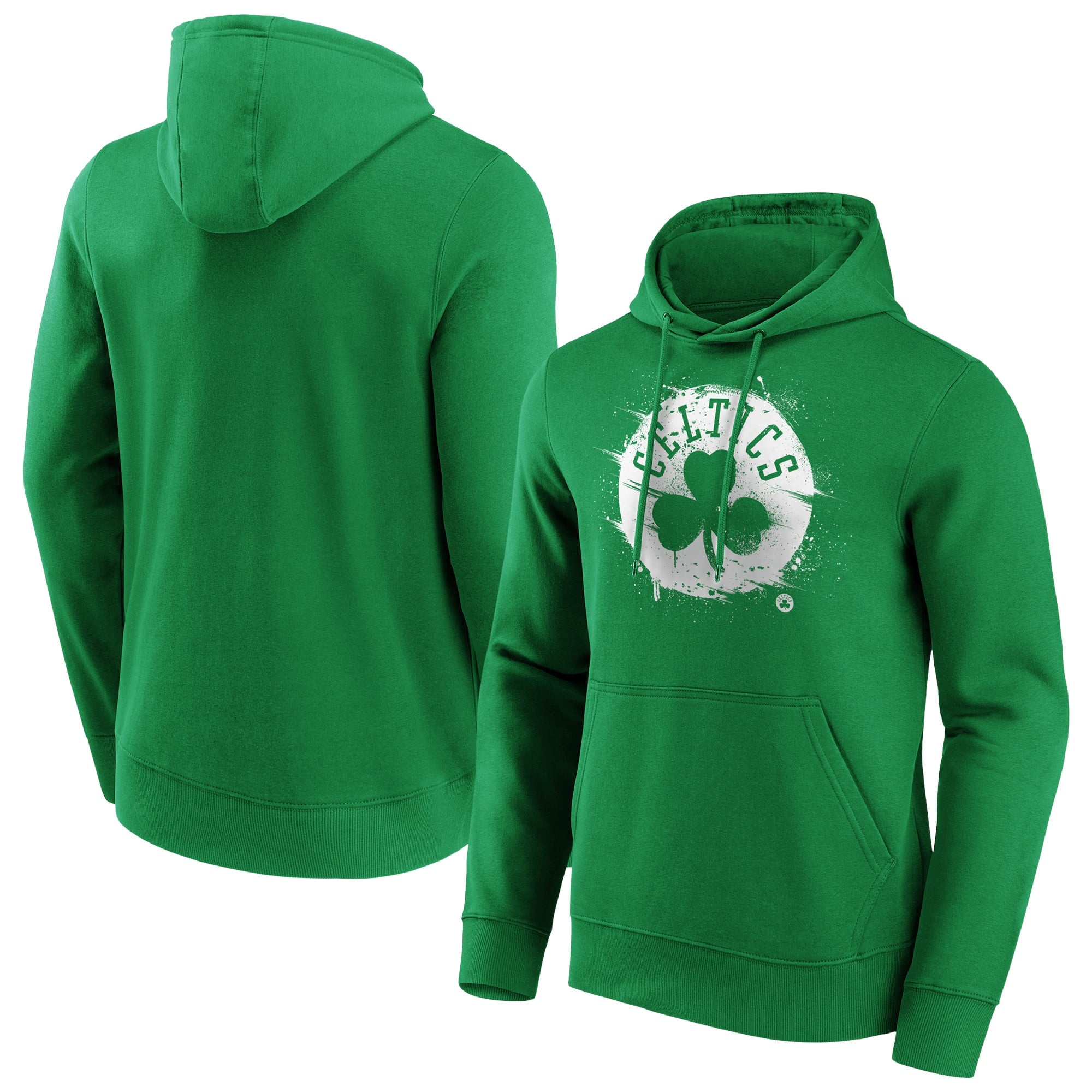 Boston Celtics Felpa con cappuccio e grafica Fanatics - Verde -Uomo