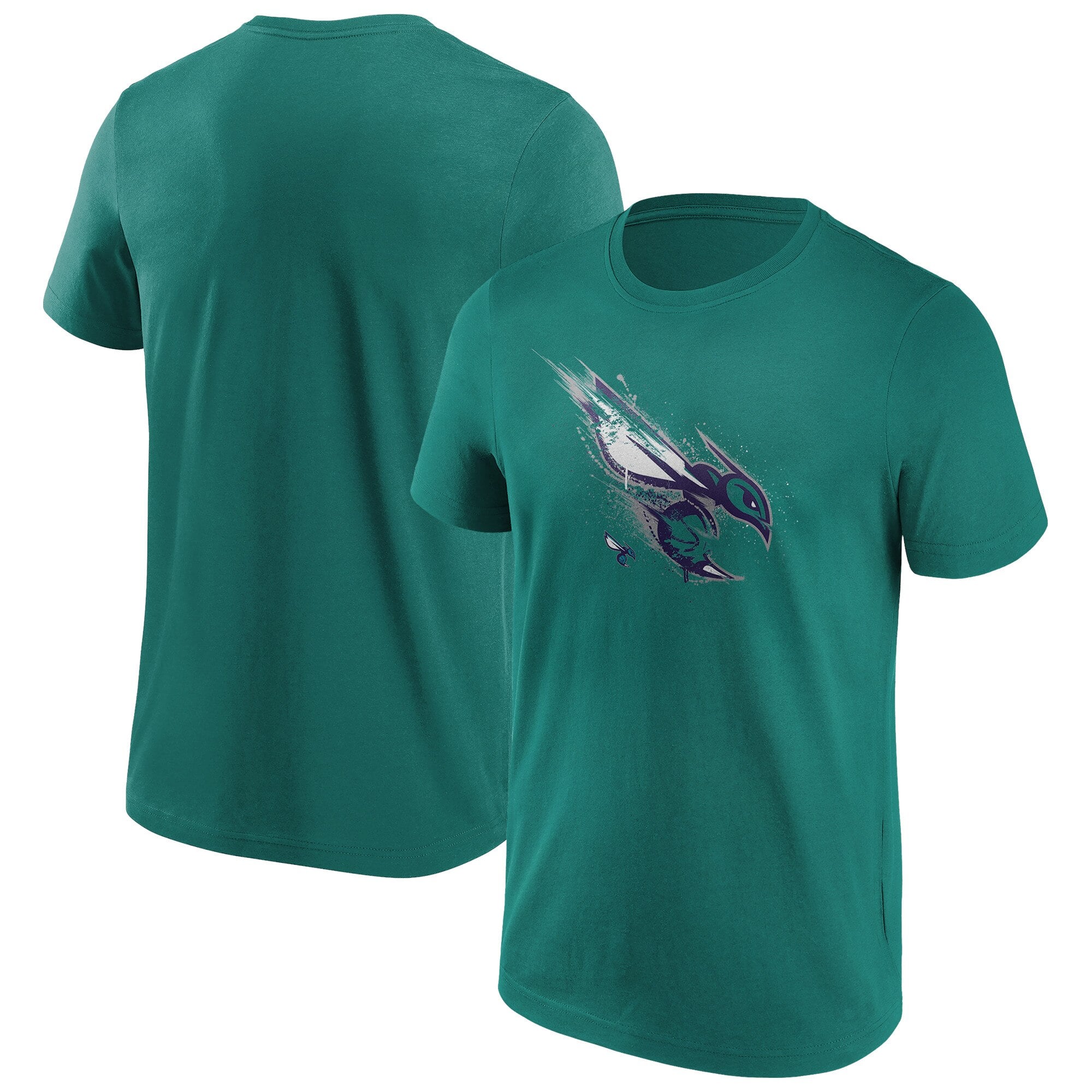Charlotte Hornets Splatter Graphic T-Shirt – Mens Charlotte Hornets Splatter Graphic T-Shirt – Mens