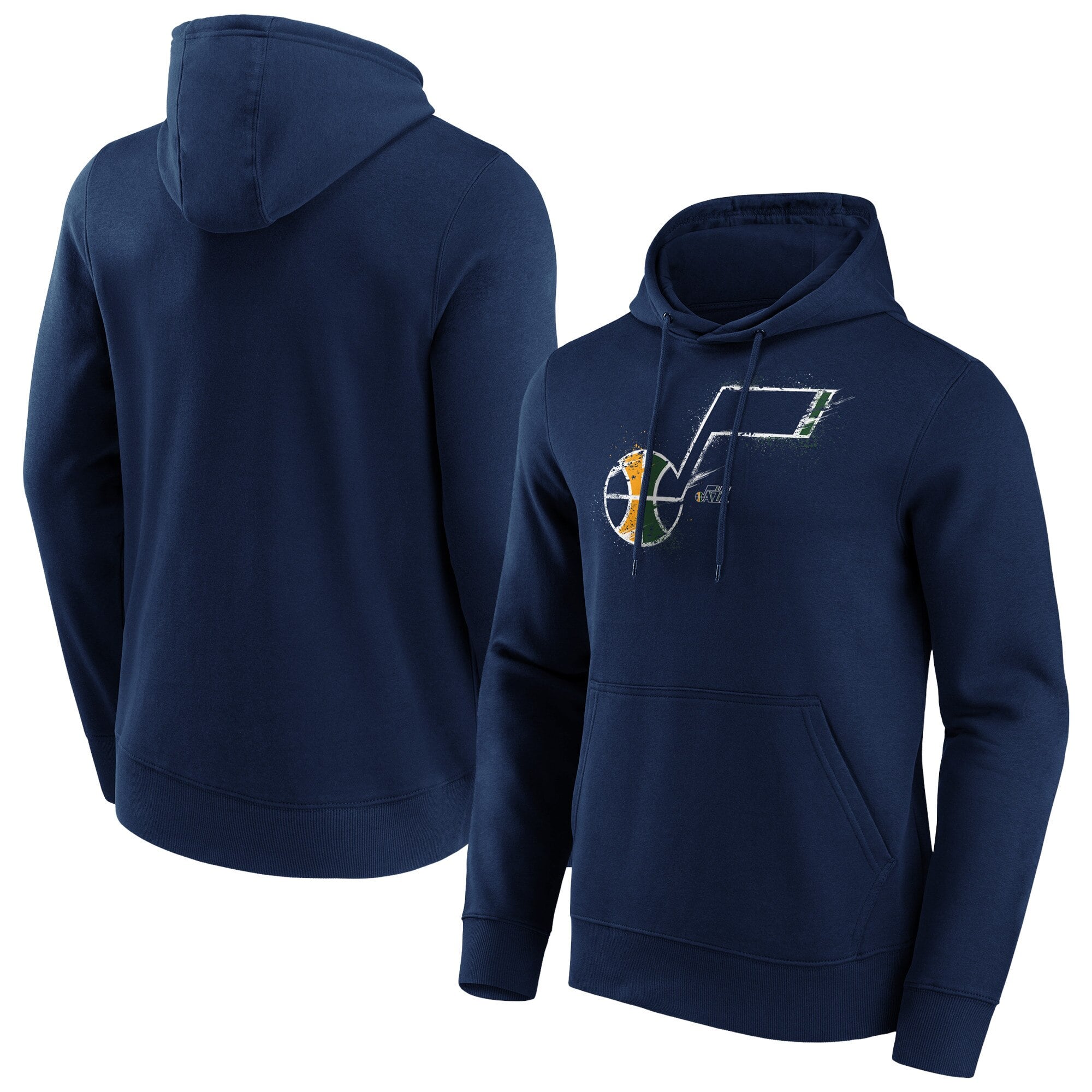 Utah Jazz Splatter Graphic Hoodie - Mens - Big and Tall