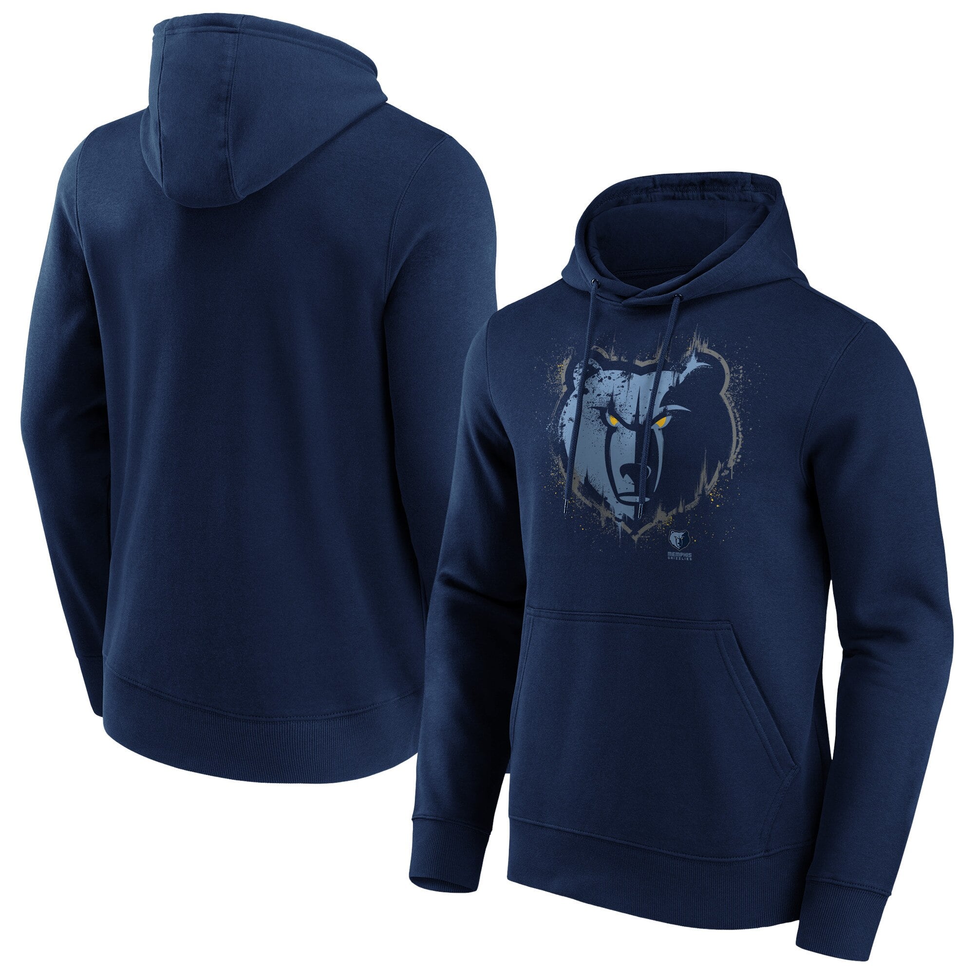 Memphis Grizzlies Splatter Graphic Hoodie - Mens - Big and Tall