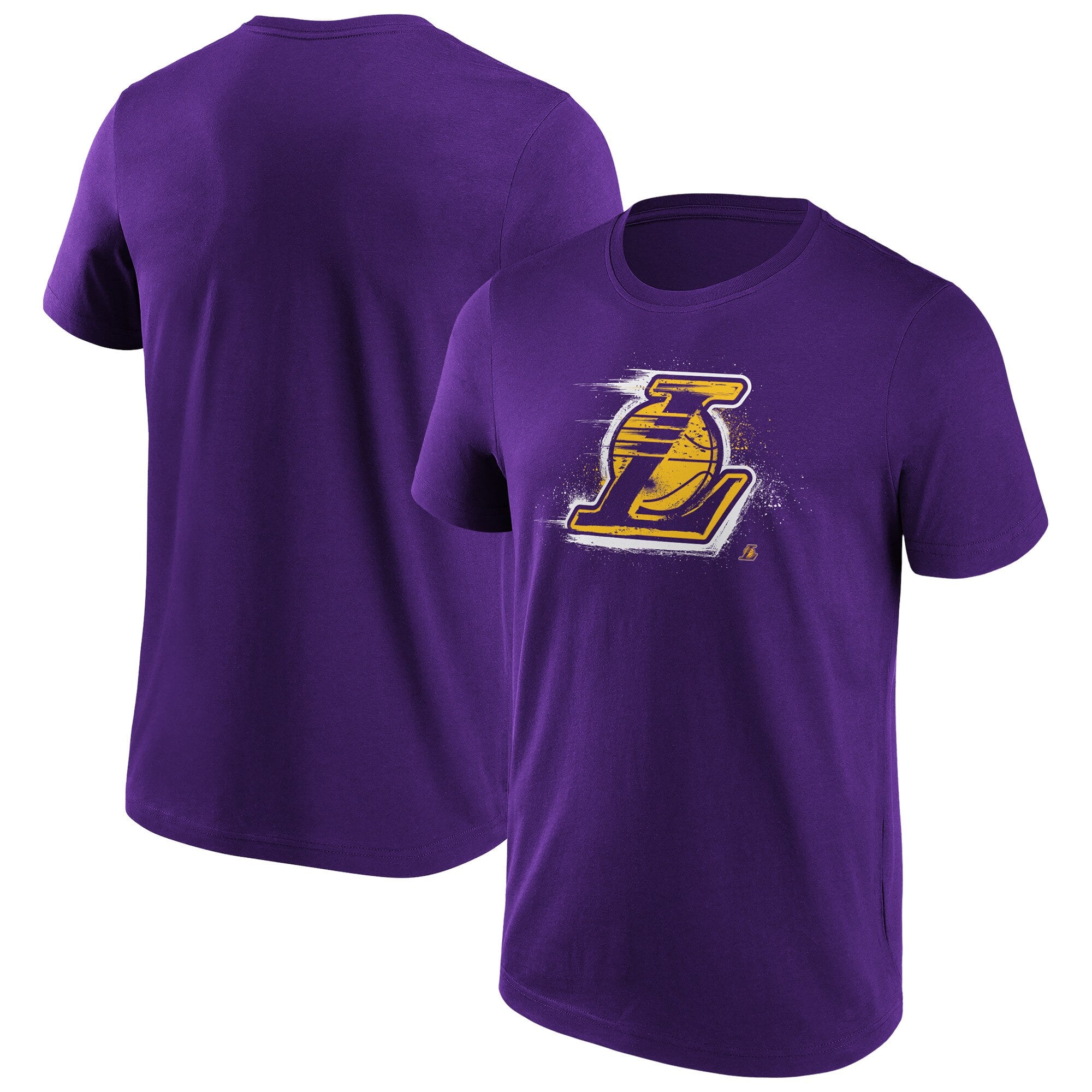 Los Angeles Lakers Splatter Graphic T-Shirt – Mens Los Angeles Lakers Splatter Graphic T-Shirt – Mens