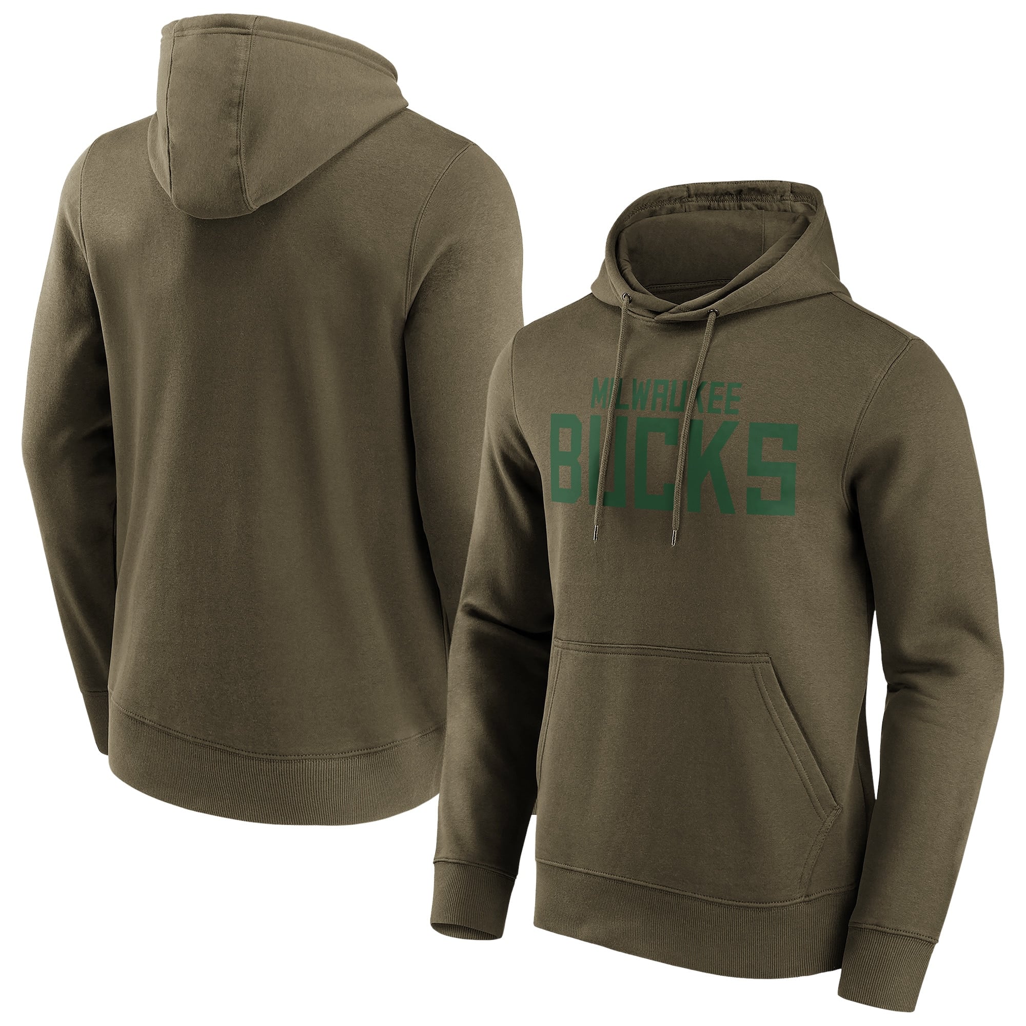 Milwaukee Bucks Fanatics Branded Fashion Color Wordmark Sudadera con capucha para hombre