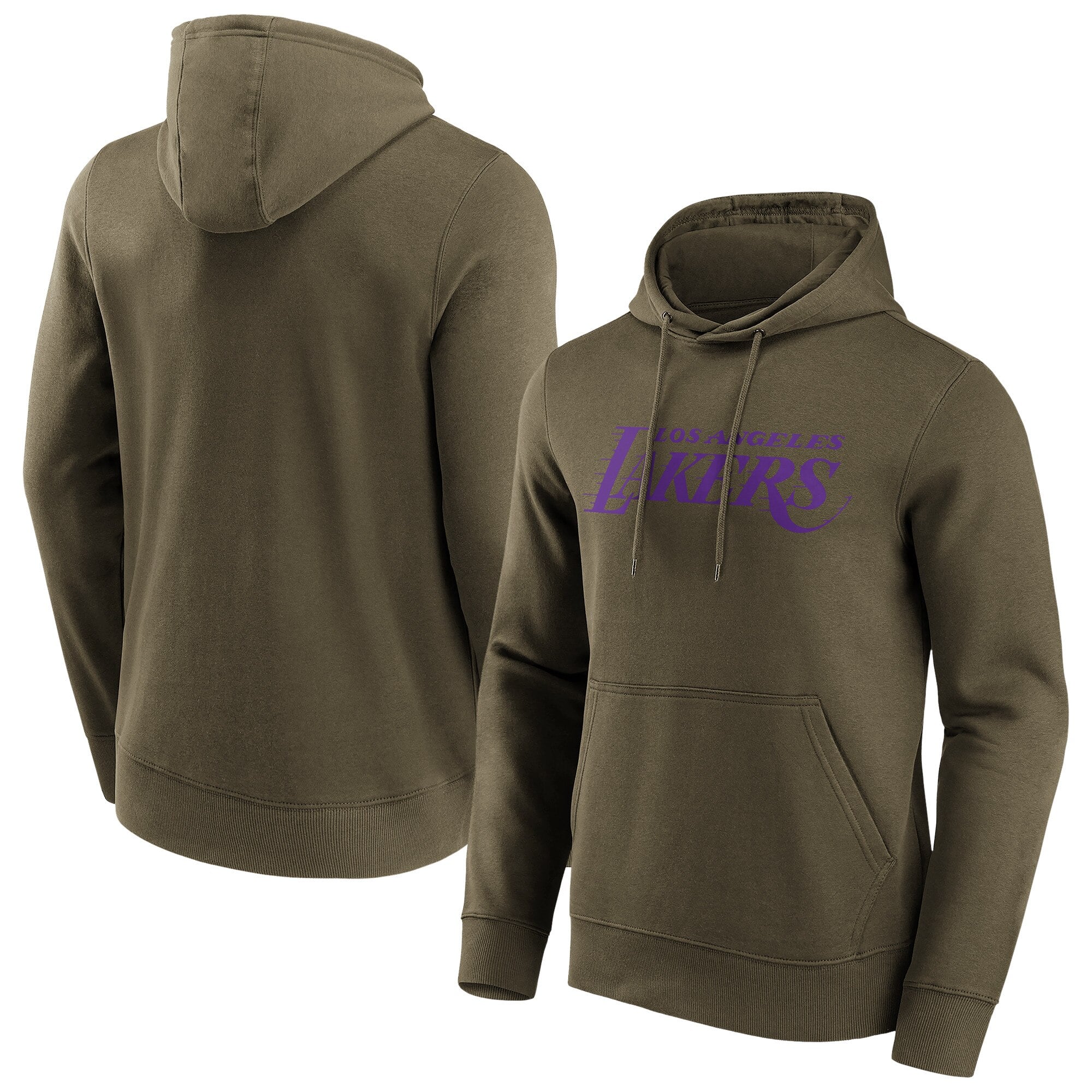 Los Angeles Lakers Fashion Colour Wordmark Hoodie - Mens - Big and Tall