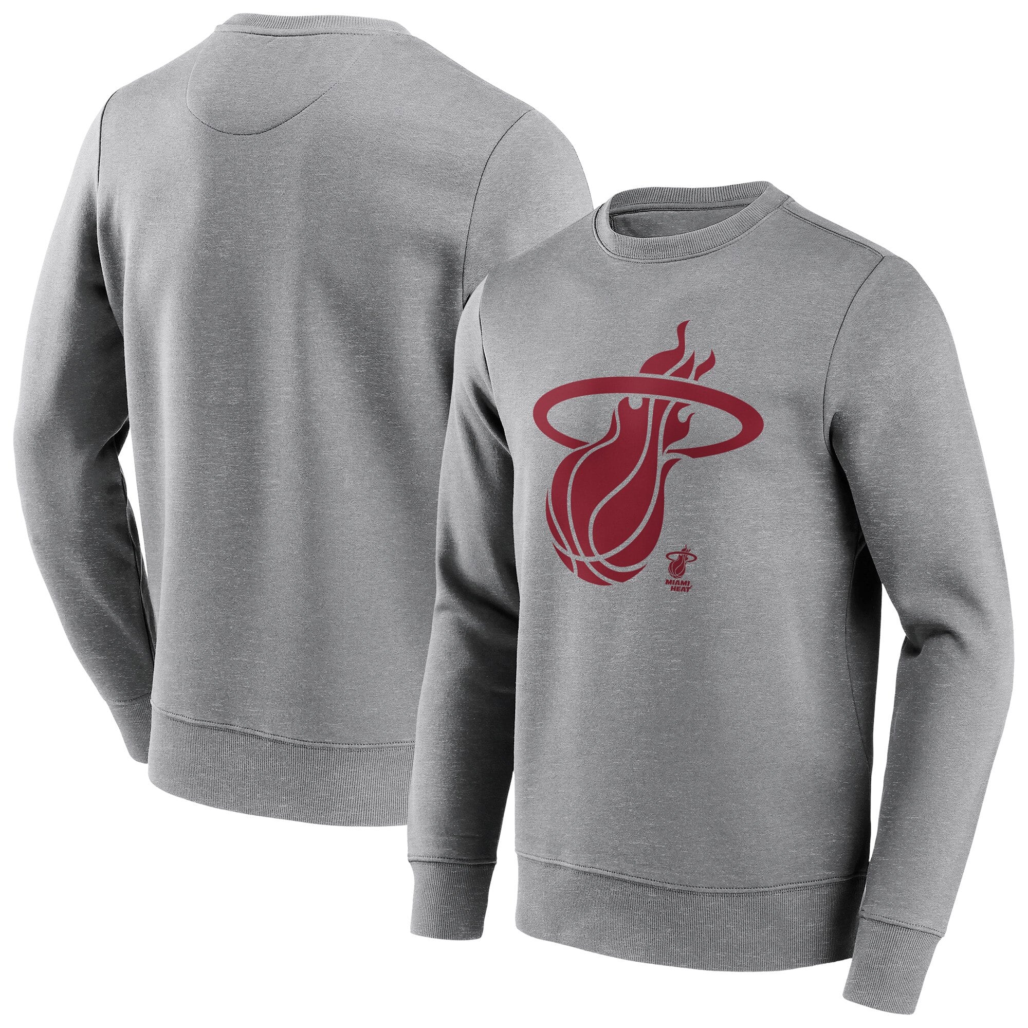 Sudadera de cuello redondo con logo mono de la marca Miami Heat Fanatics - Hombre