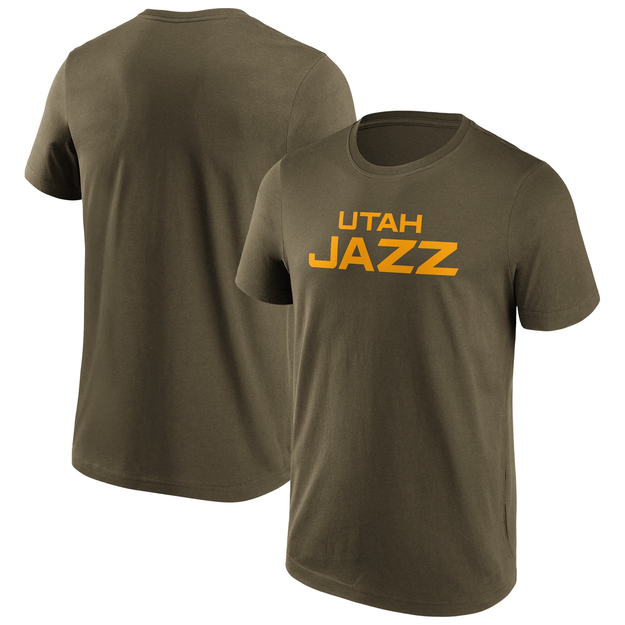 Utah Jazz Fanatics T-shirt con marchio di moda a colori con marchio - Uomo