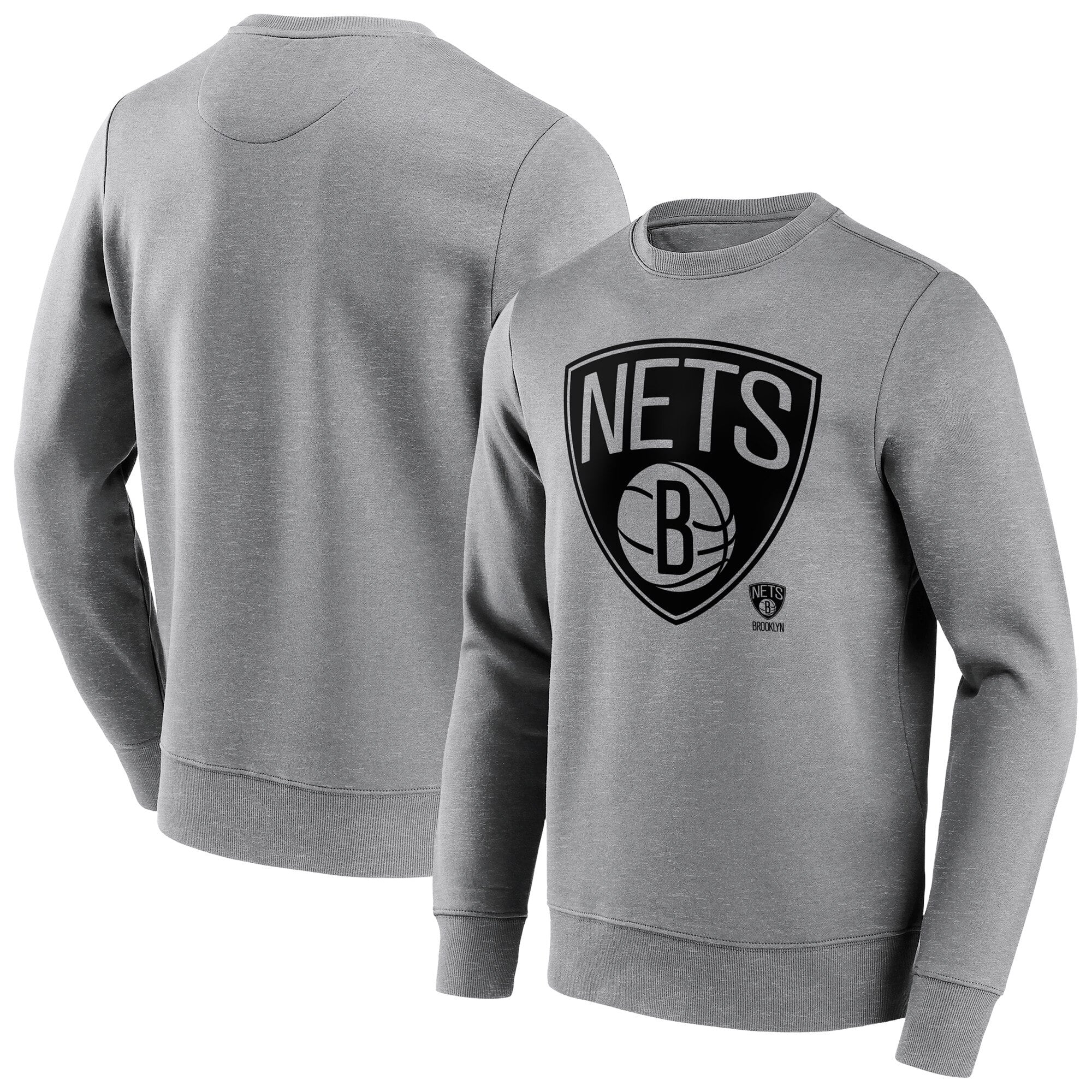 Brooklyn Nets Mono Logo Crew Sweatshirt – Mens – Big and Tall Brooklyn Nets Mono Logo Crew Sweatshirt – Mens – Big and Tall