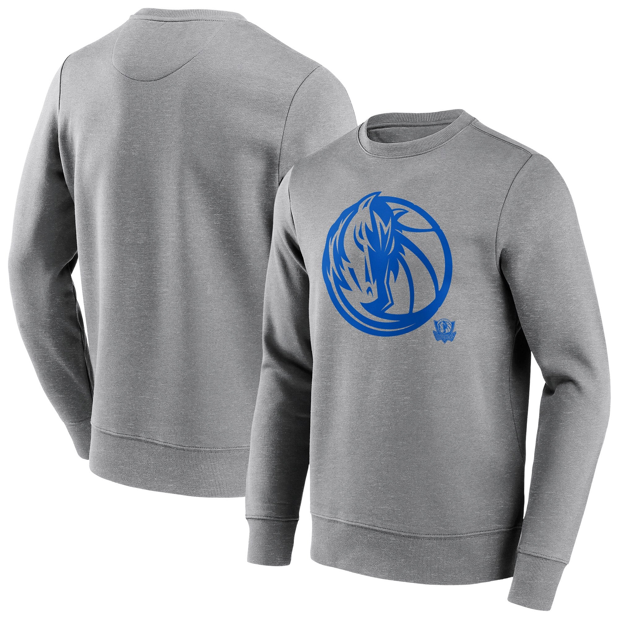 Sudadera Dallas Mavericks Fanatics Branded Mono Logo Crew - Hombre