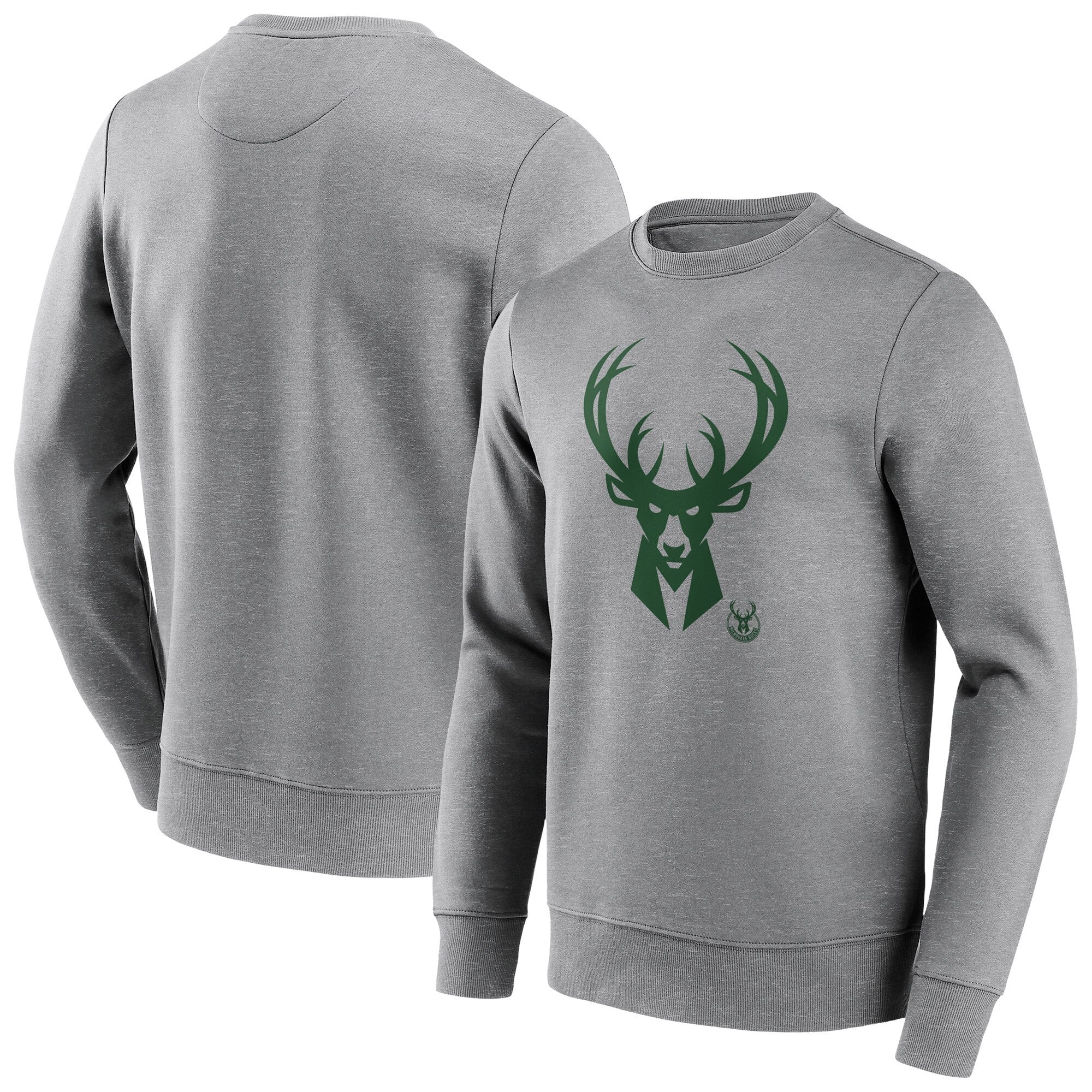 Milwaukee Bucks Mono Logo Crew Sweatshirt – Mens – Big and Tall