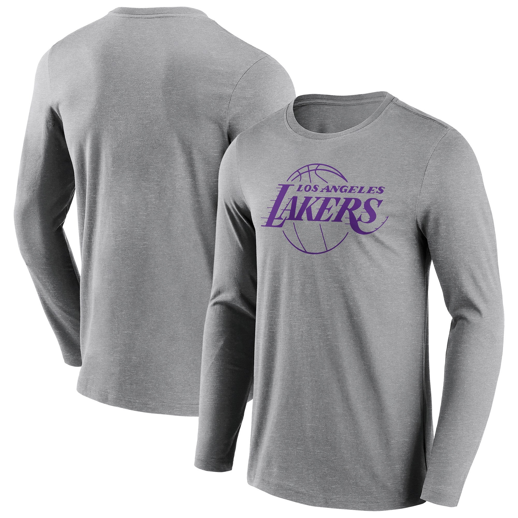 T-shirt a maniche lunghe con logo mono logo dei Los Angeles Lakers Fanatics - Uomo