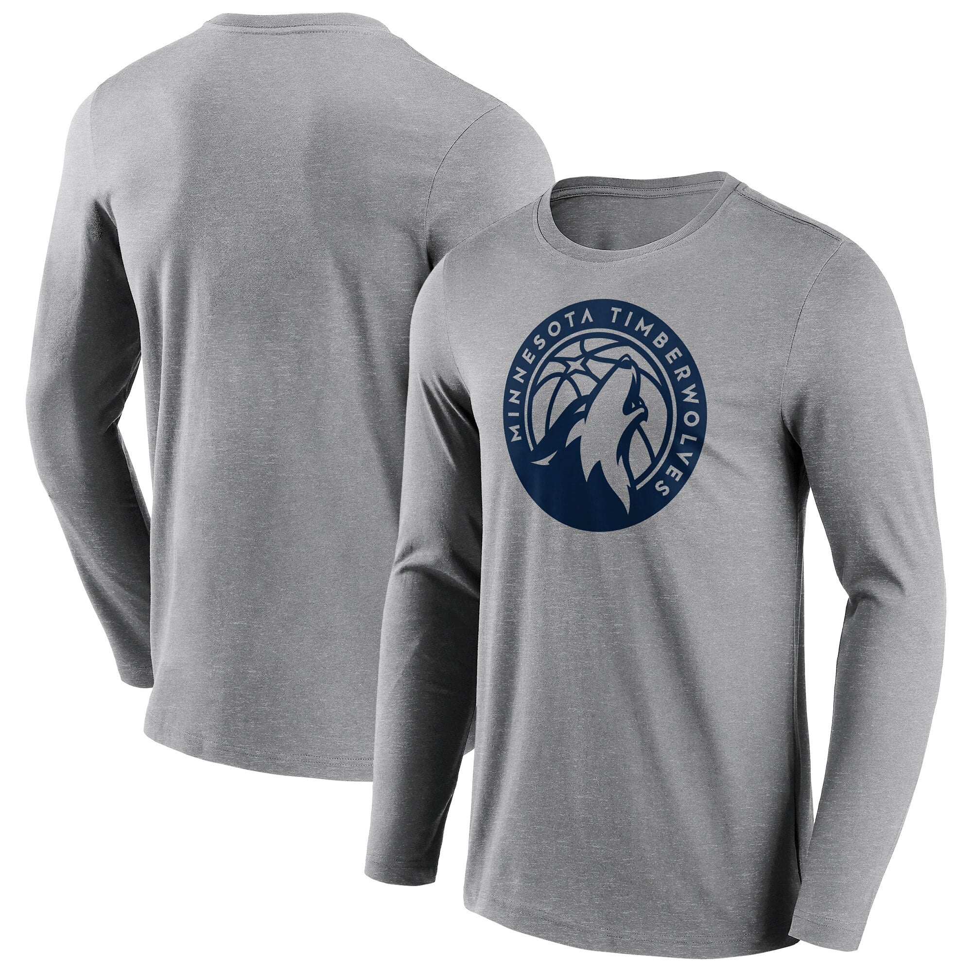 T-shirt a maniche lunghe con logo mono logo Minnesota Timberwolves Fanatics - Uomo