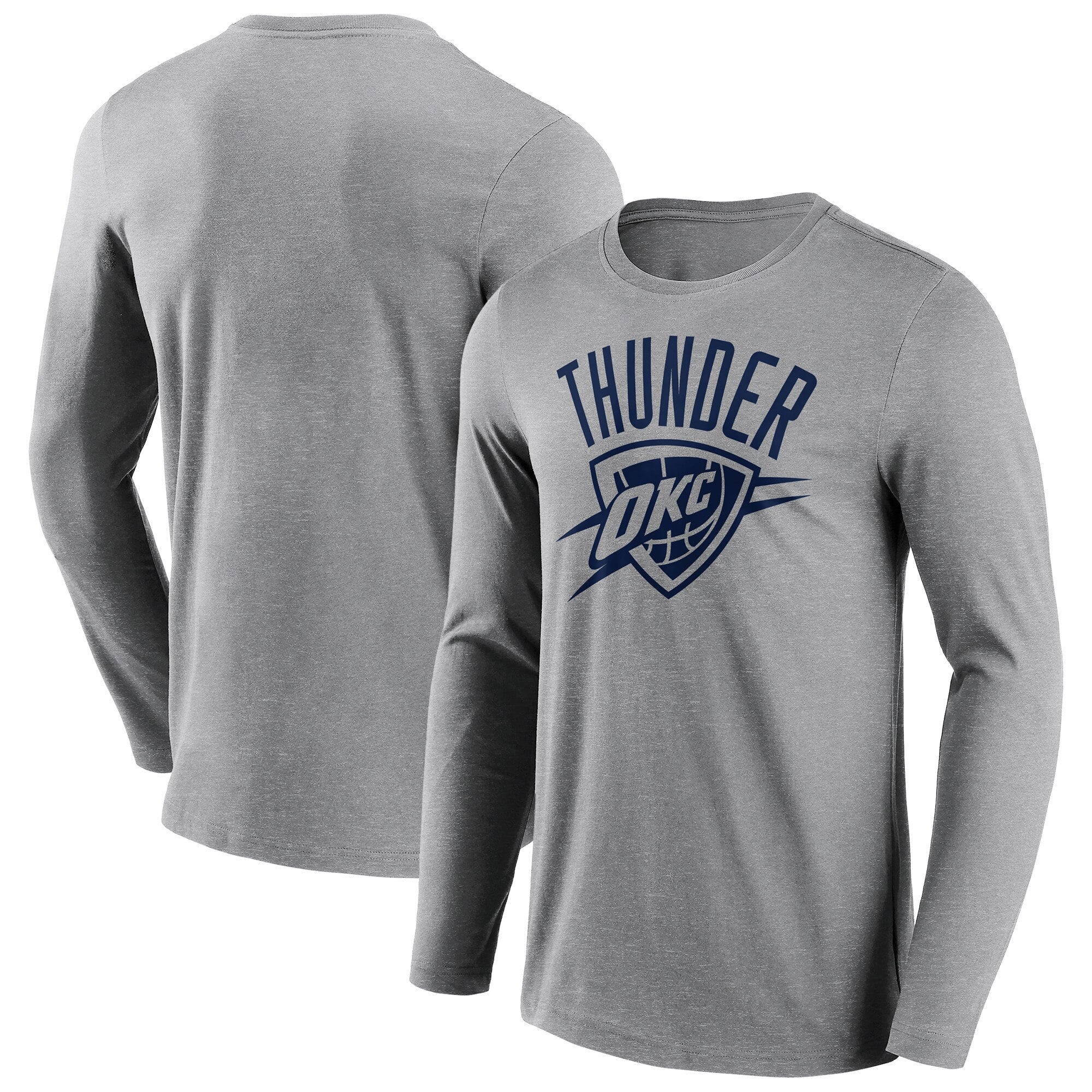 T-shirt a maniche lunghe con logo mono logo Oklahoma City Thunder Fanatics - Uomo