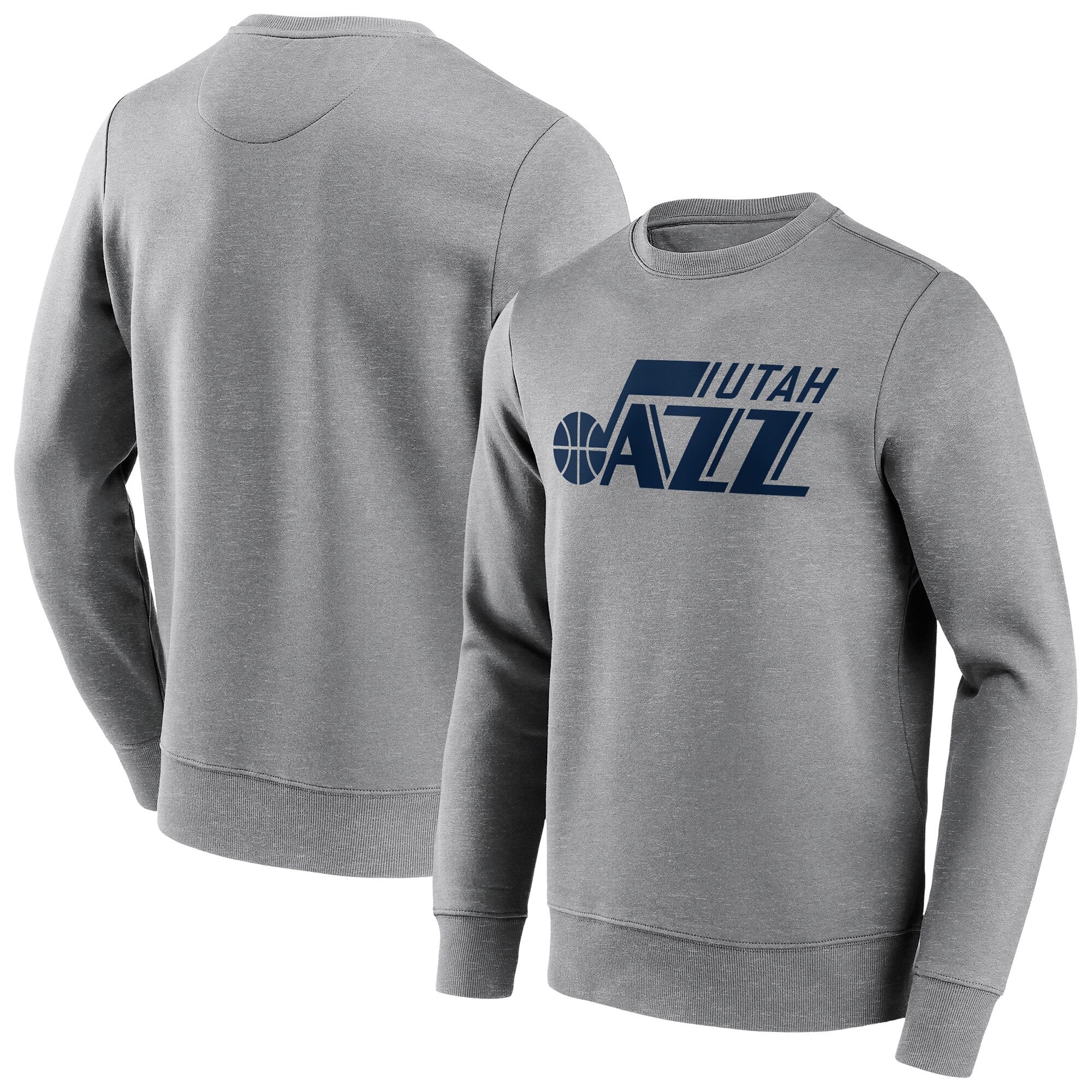 Sweat-shirt ras du cou à logo mono de marque Utah Jazz Fanatics - Homme