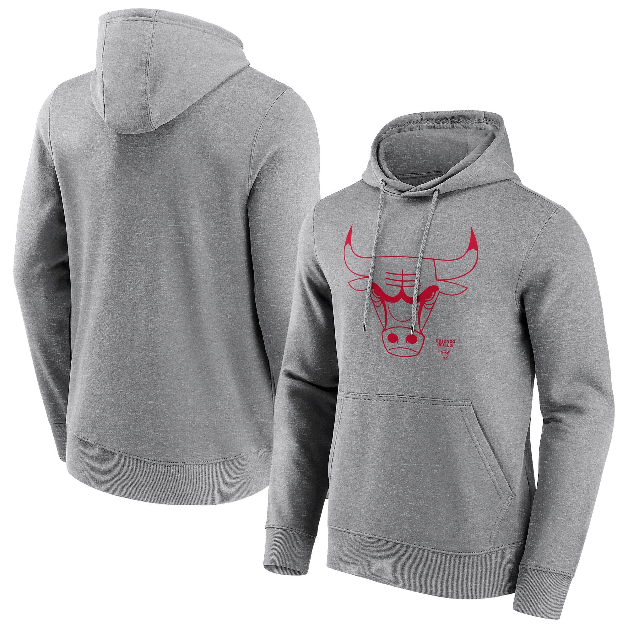 Sudadera con capucha con logo mono de la marca Fanatics de los Chicago Bulls para hombre