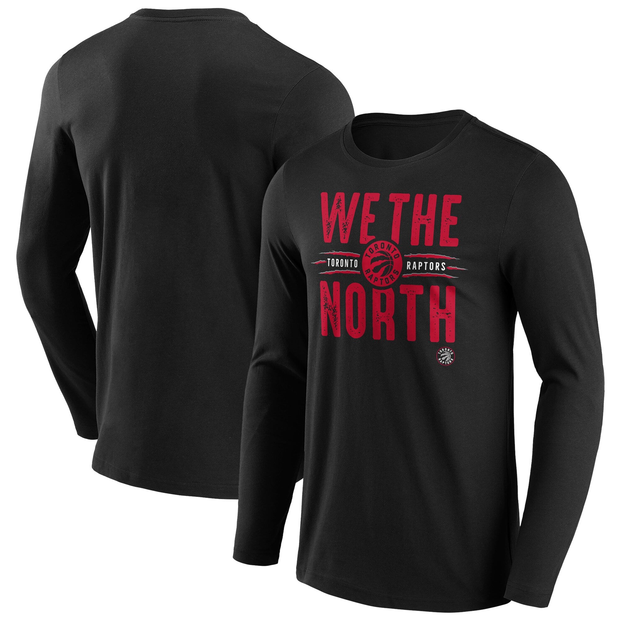 Toronto Raptors Fanatics T-shirt a maniche lunghe con grafica iconica Hometown con marchio - Uomo