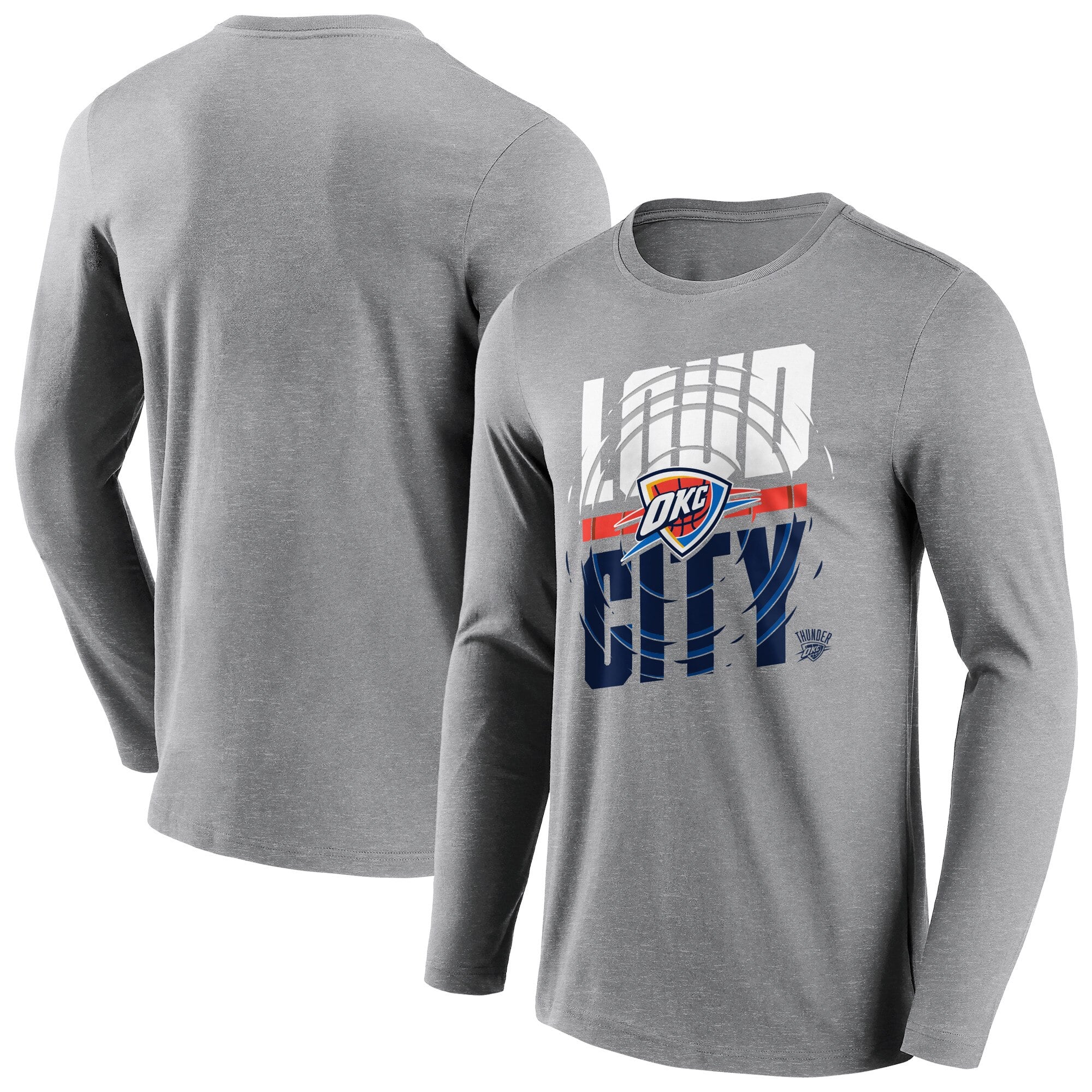 Camiseta de manga larga con estampado icónico de los Oklahoma City Thunder - Hombre