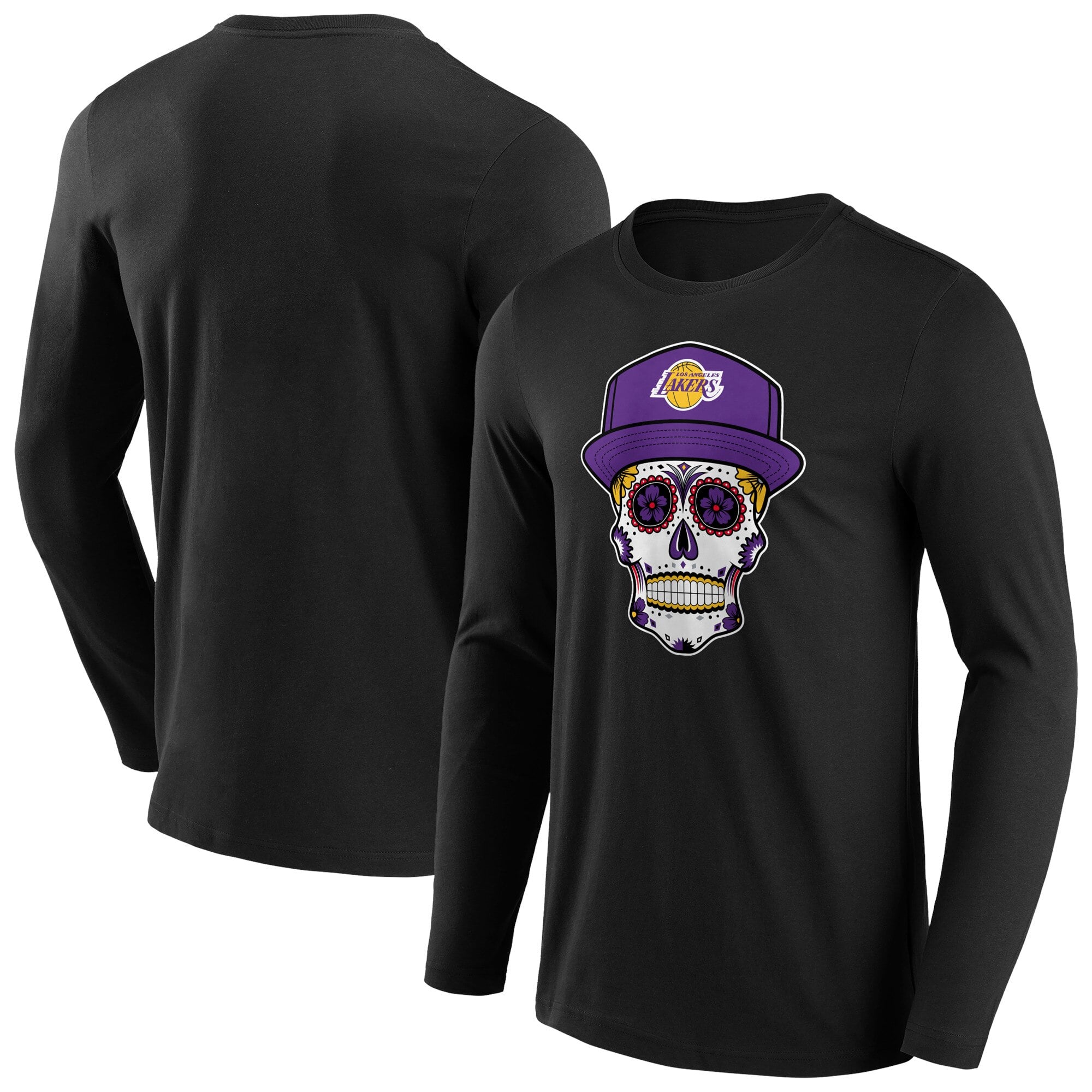 T-shirt a maniche lunghe con grafica iconica Hometown con logo dei fanatici dei Los Angeles Lakers - Uomo