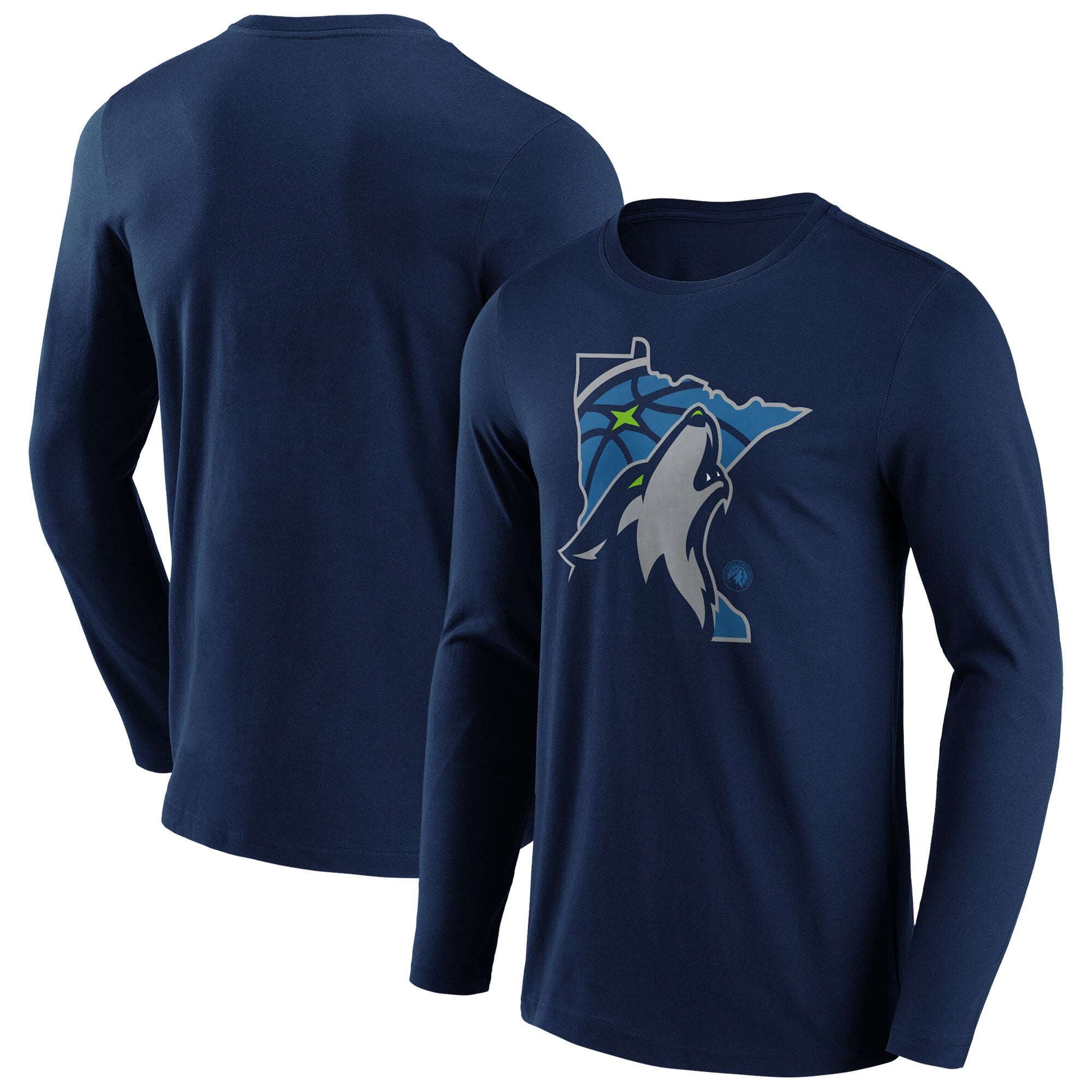 Minnesota Timberwolves Fanatics T-shirt a maniche lunghe con grafica iconica Hometown con logo - Uomo