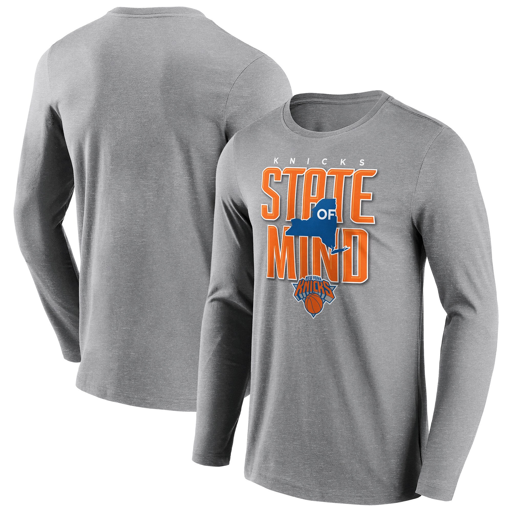 T-shirt graphique Iconic Hometown New York Knicks à manches longues - Homme