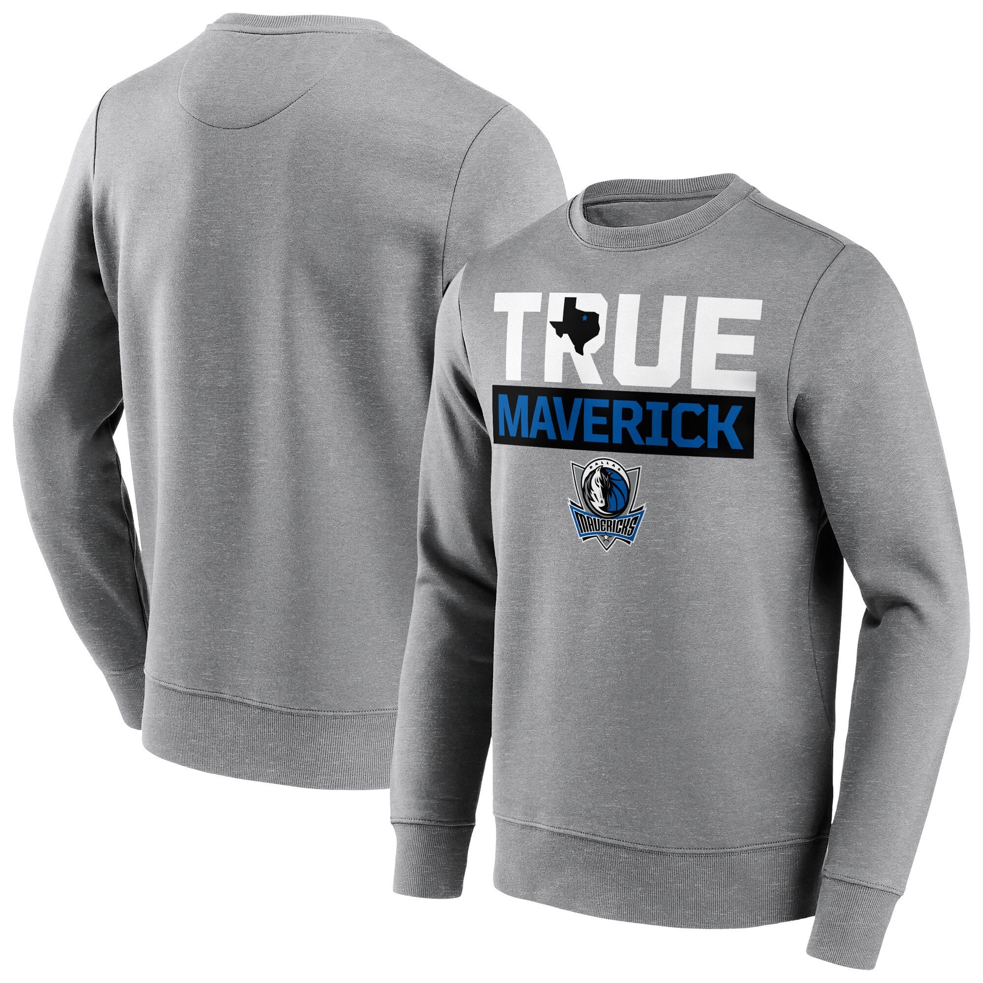 Sudadera Dallas Mavericks Fanatics Branded Iconic Hometown Graphic Crew - Hombre - Grande y alto
