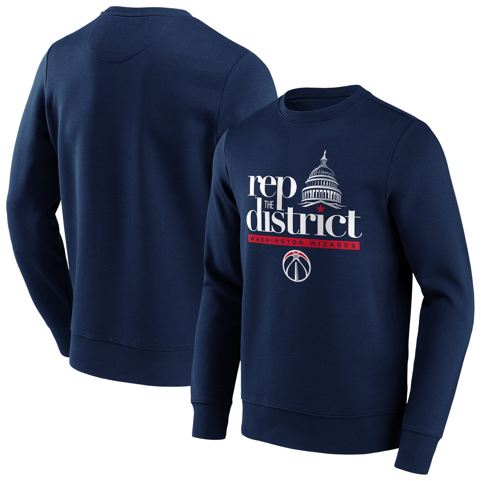 Washington Wizards Iconic Hometown Graphic Crew Sweatshirt - Mens - Big and Tall