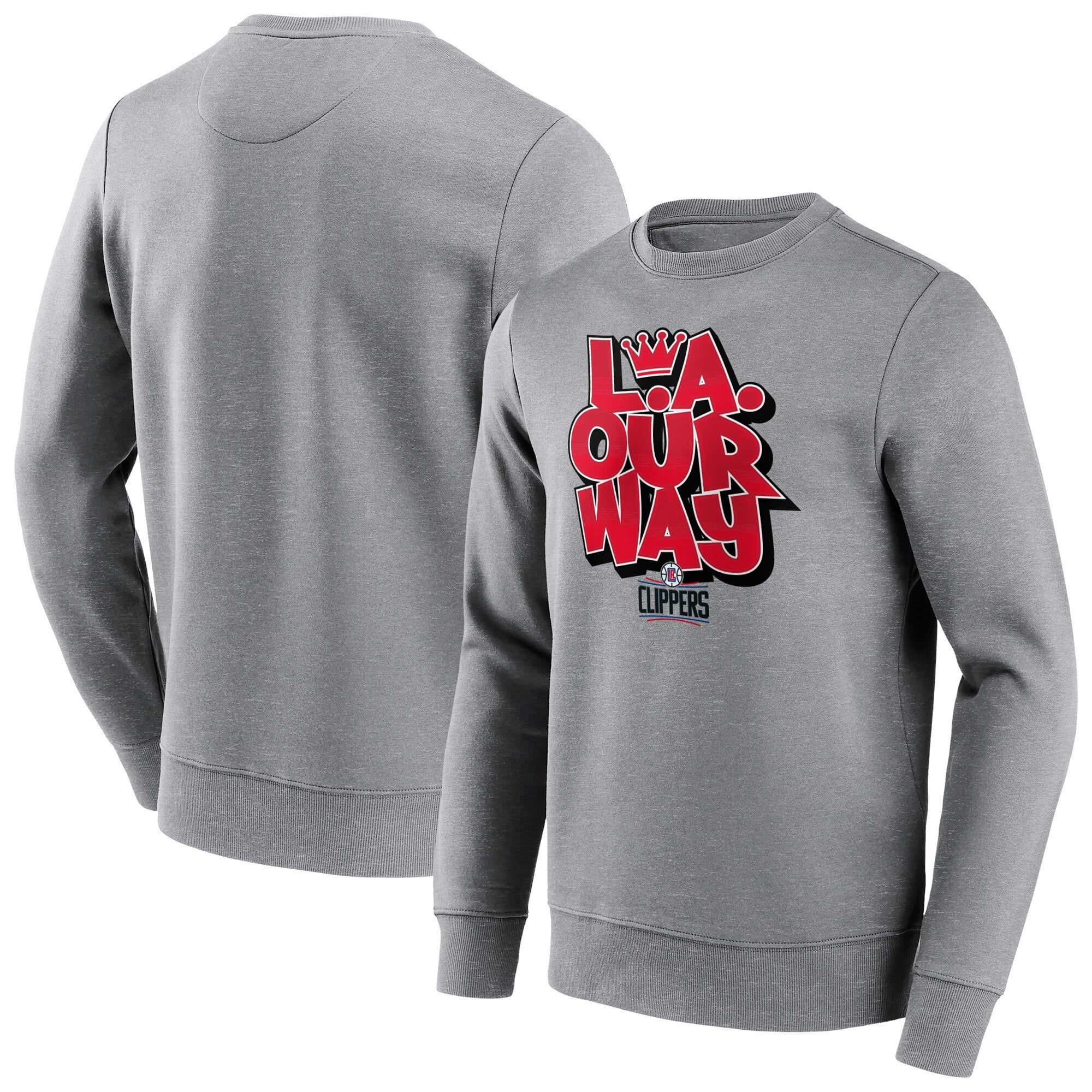 LA Clippers Fanatics Branded Iconic Hometown Graphic sudadera con cuello redondo - Hombre - Grande y alto
