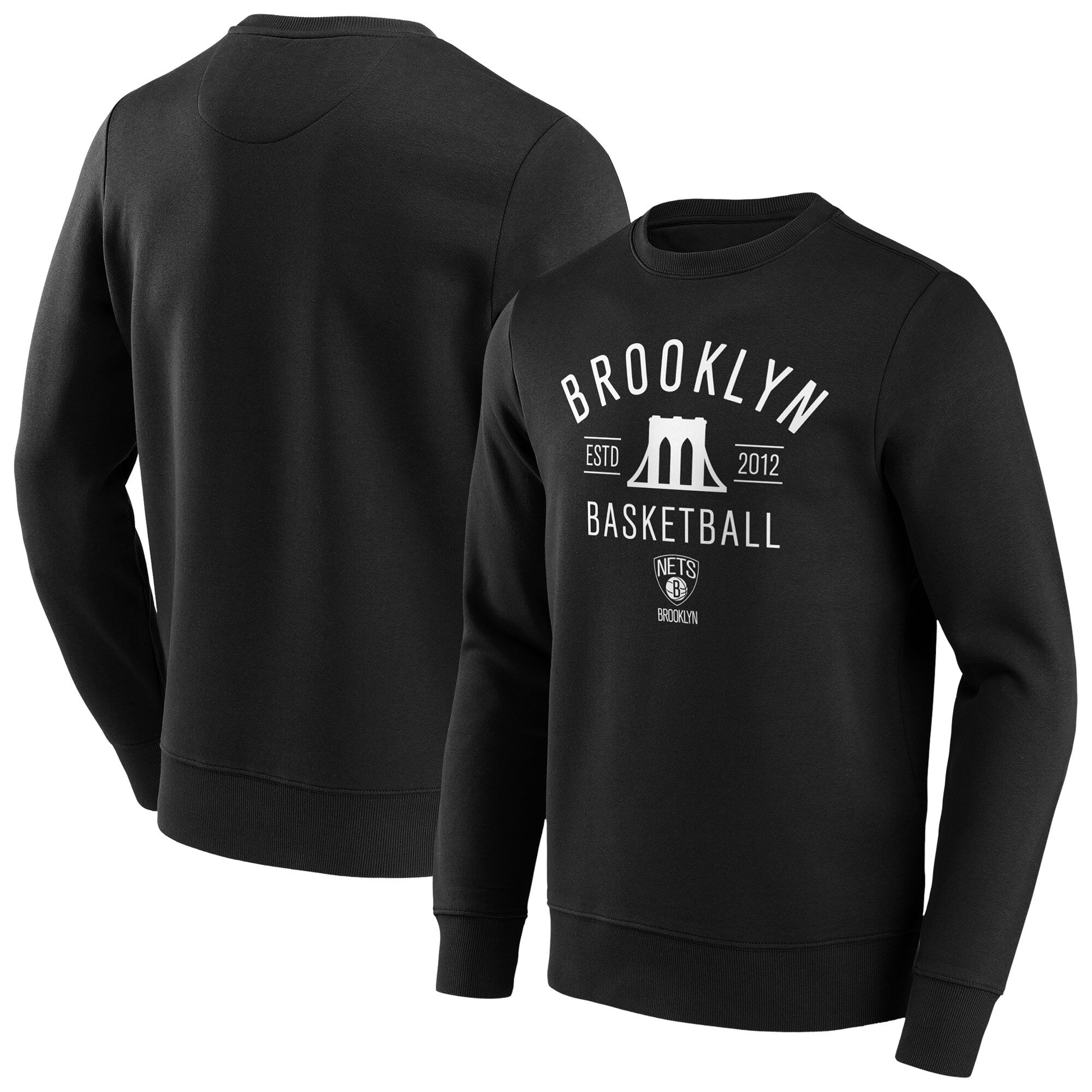 Sudadera Brooklyn Nets Fanatics Branded Iconic Hometown Graphic Crew - Hombre - Grande y alto