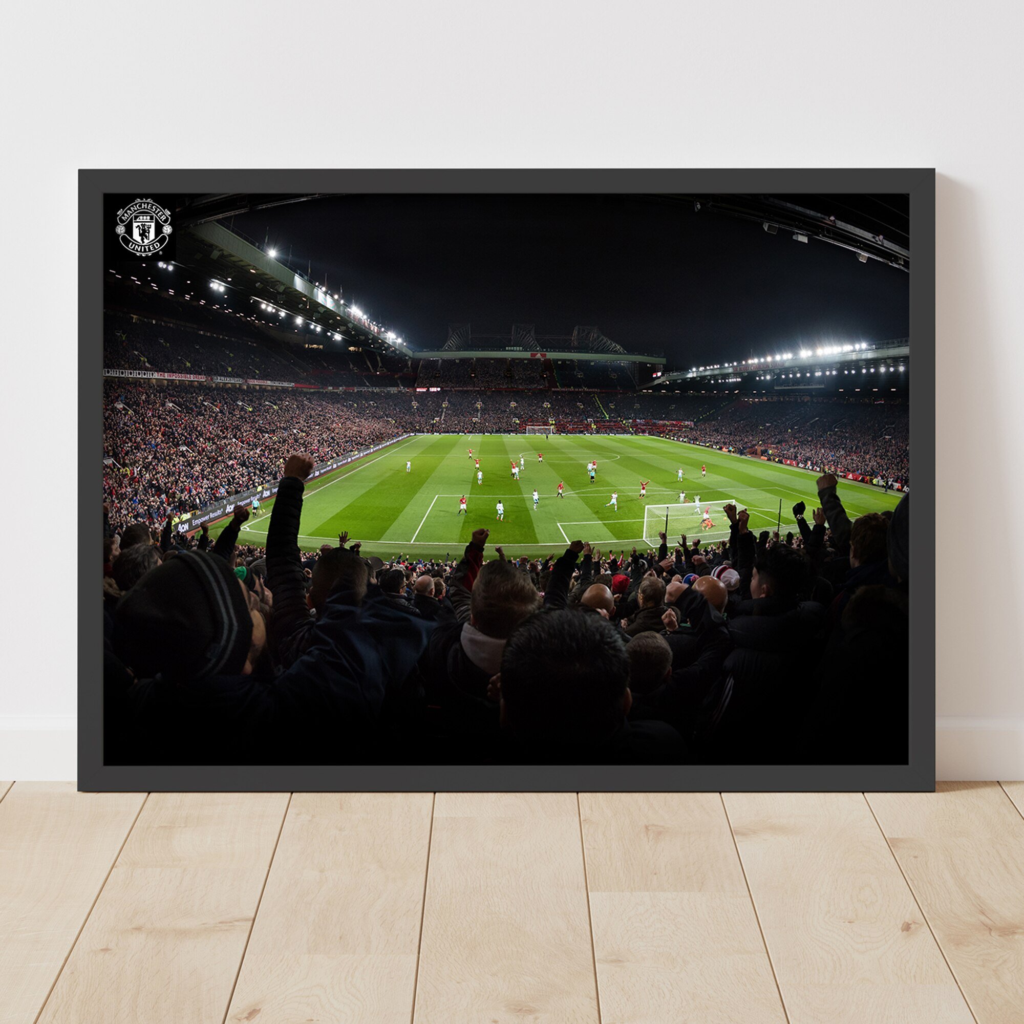 Stampa incorniciata Manchester United Stretford End Goal - A2