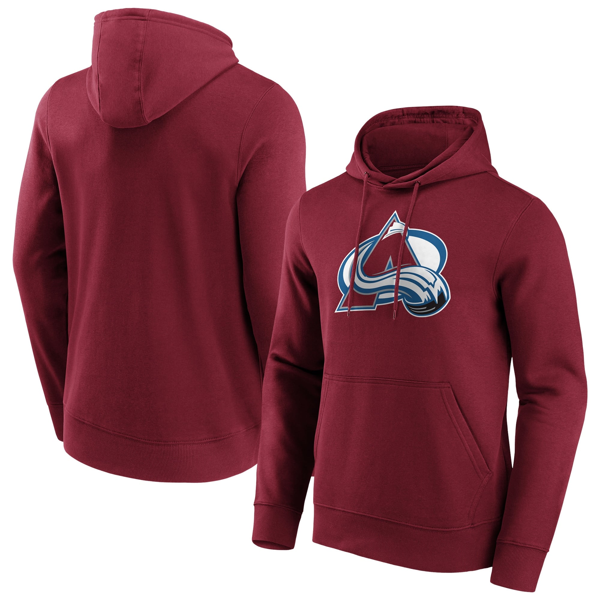 Colorado Avalanche Iconic Primary Colour Logo Graphic Hoodie – Claret – Mens