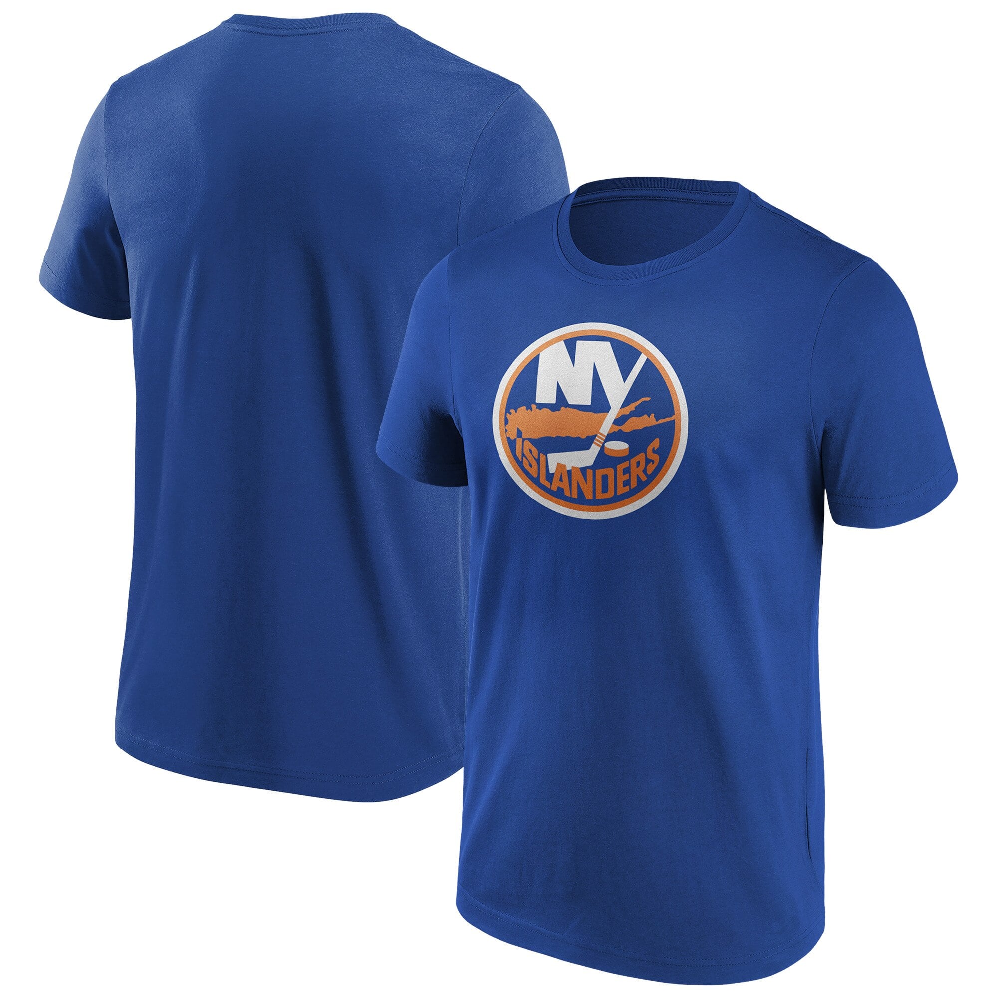 New York Islanders Iconic Primary Colour Logo Graphic T-Shirt – Royal – Mens