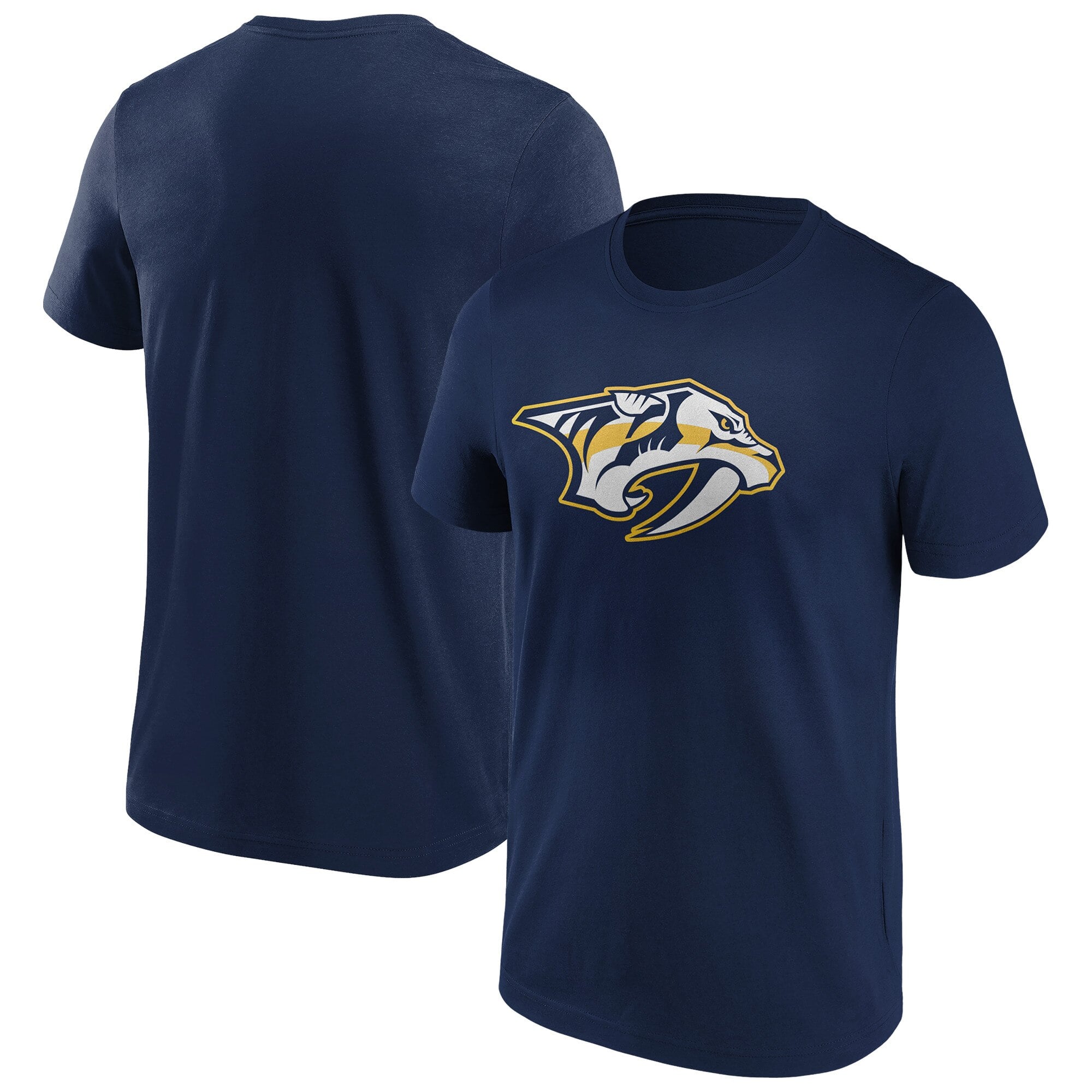 Nashville Predators Iconic Primary Colour Logo Graphic T-Shirt – Navy – Mens Nashville Predators Iconic Primary Colour Logo Graphic T-Shirt – Navy – Mens