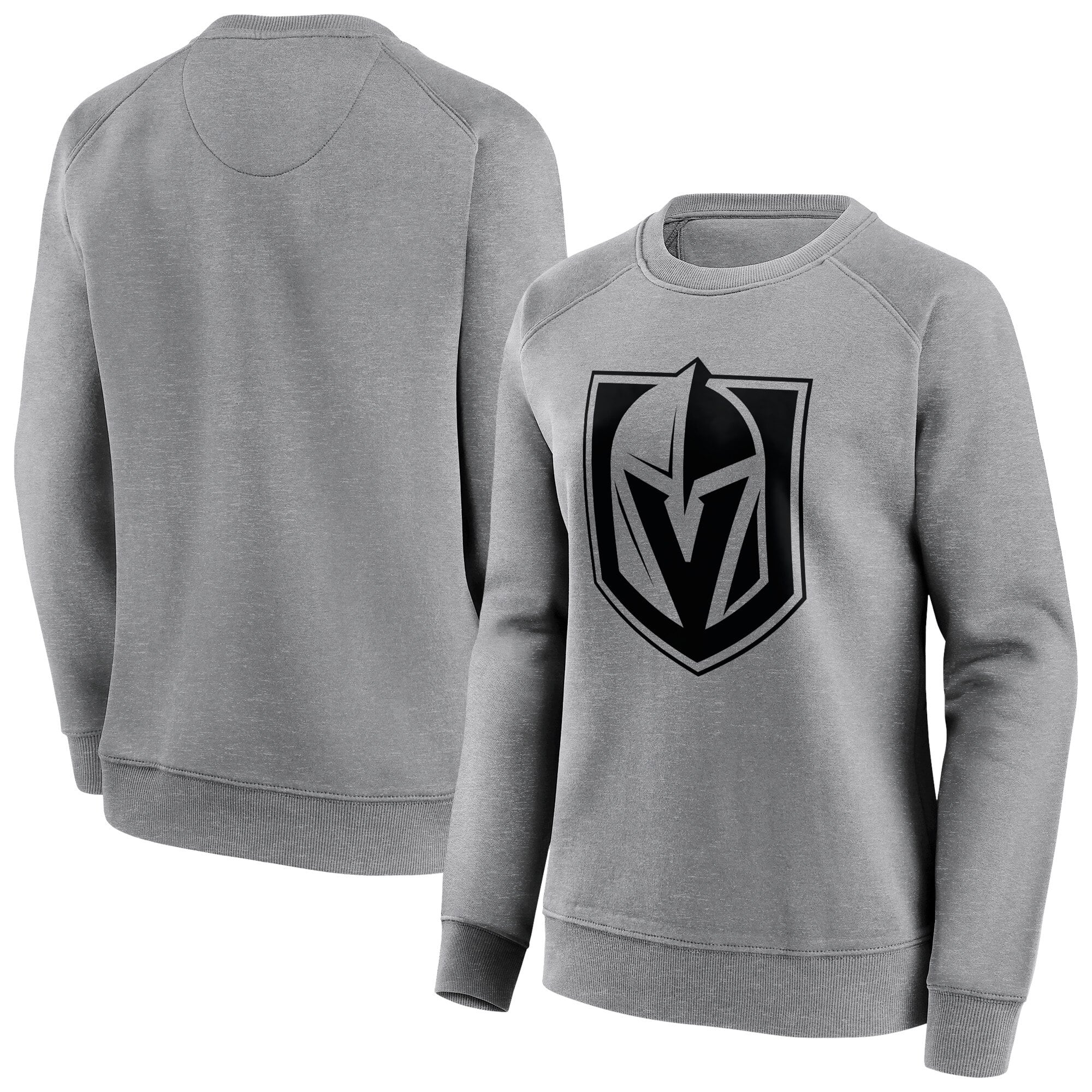 Vegas Golden Knights Iconic Mono Logo Graphic Crew Sweatshirt - Sports Grey - Womens