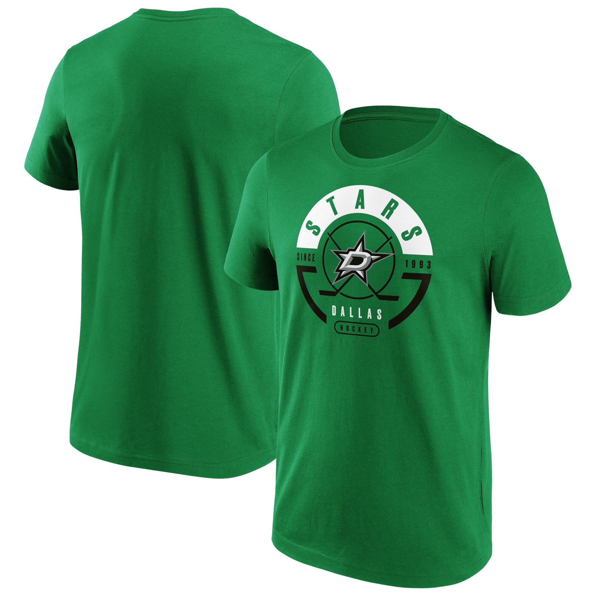 Dallas Stars Block Party T-Shirt – Kelly Green – Mens