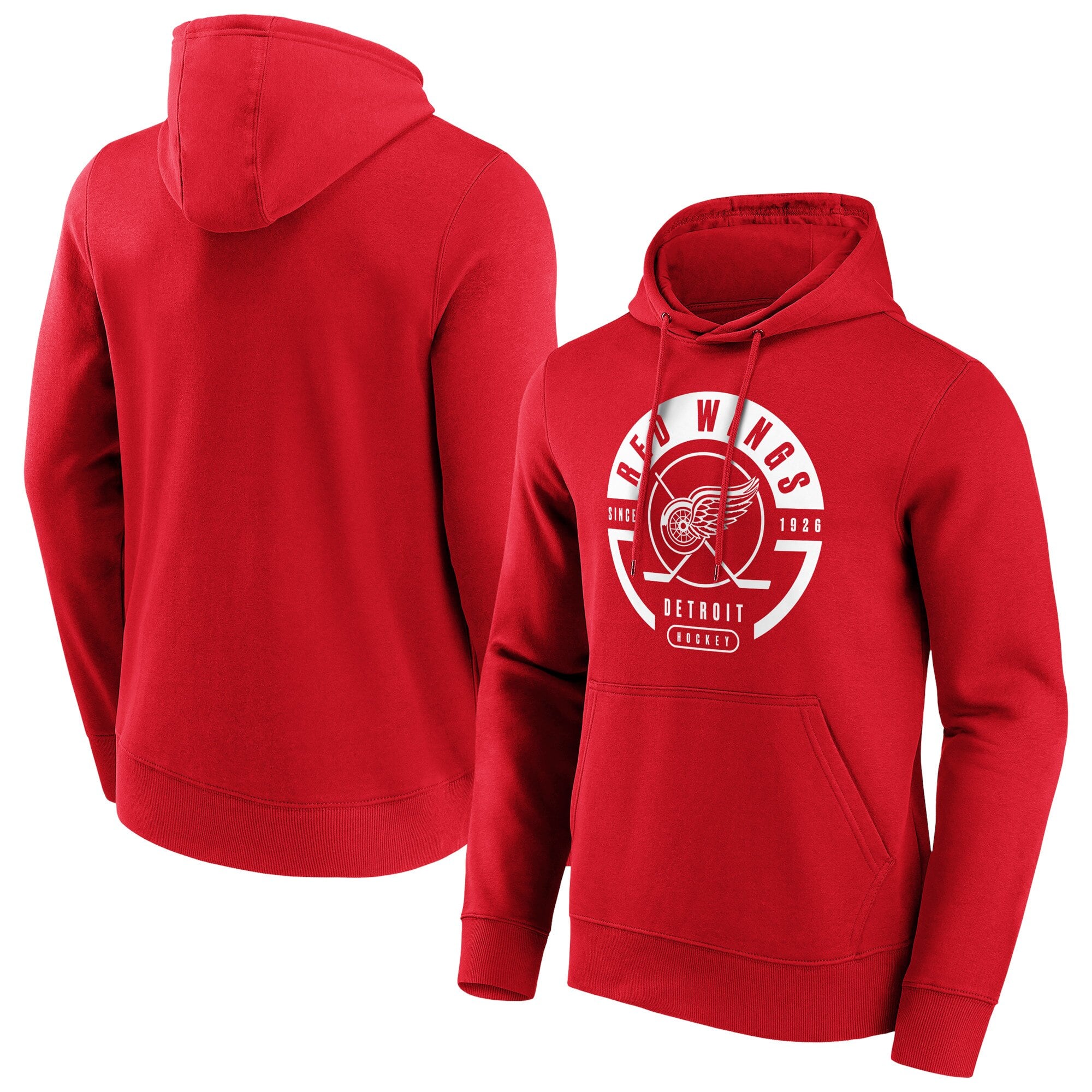 Detroit Red Wings Block Party Hoodie – Red – Mens Detroit Red Wings Block Party Hoodie – Red – Mens