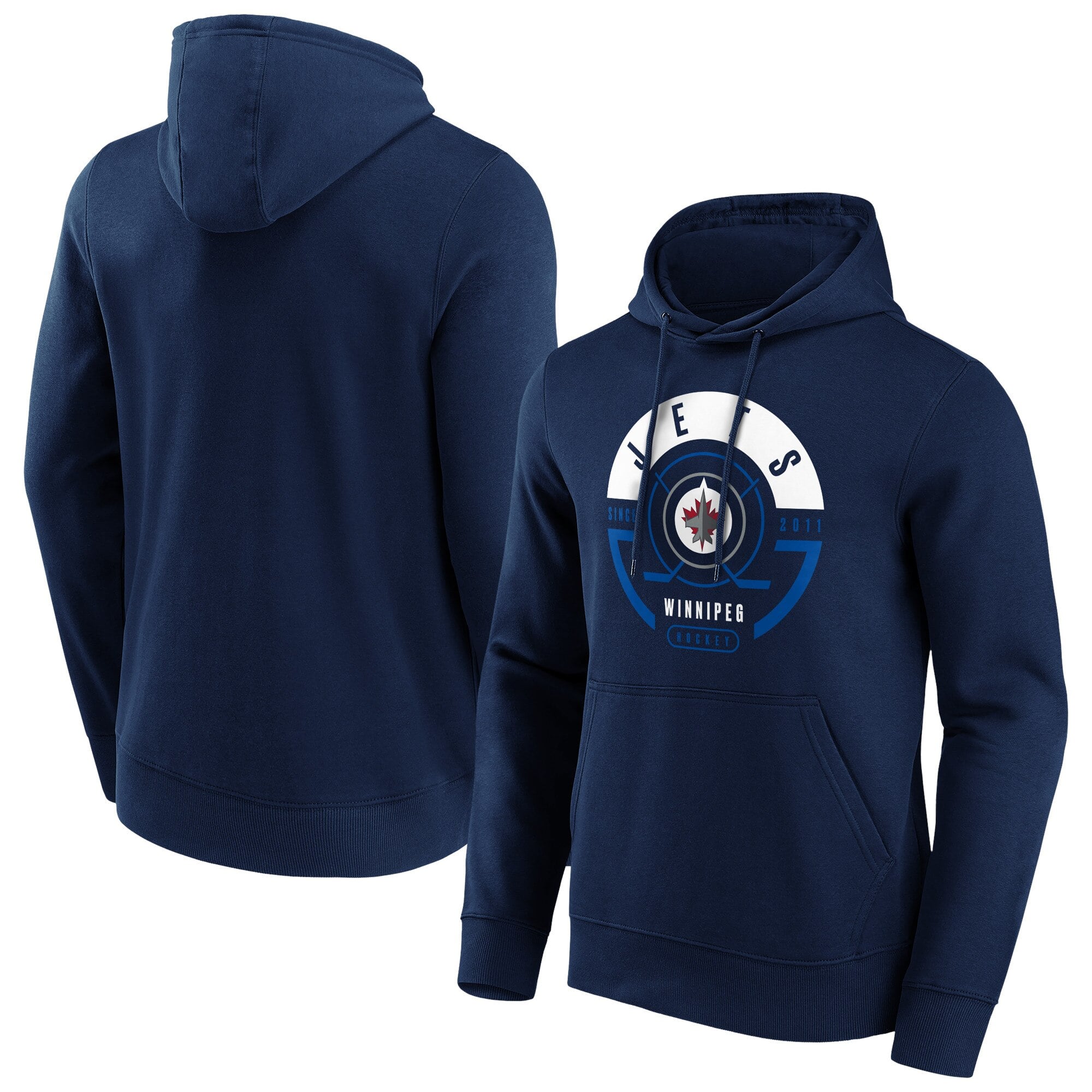 Winnipeg Jets Block Party Hoodie – Navy – Mens Winnipeg Jets Block Party Hoodie – Navy – Mens