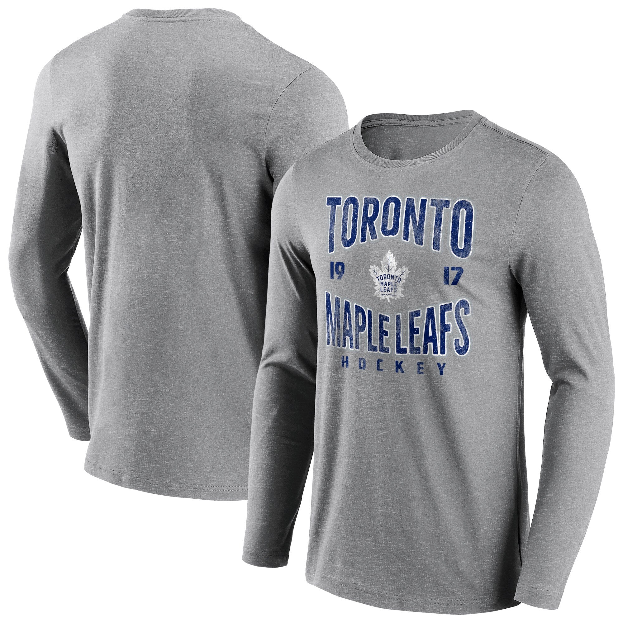 Toronto Maple Leafs Wave Off Long Sleeve T-Shirt – Sports Grey – Mens