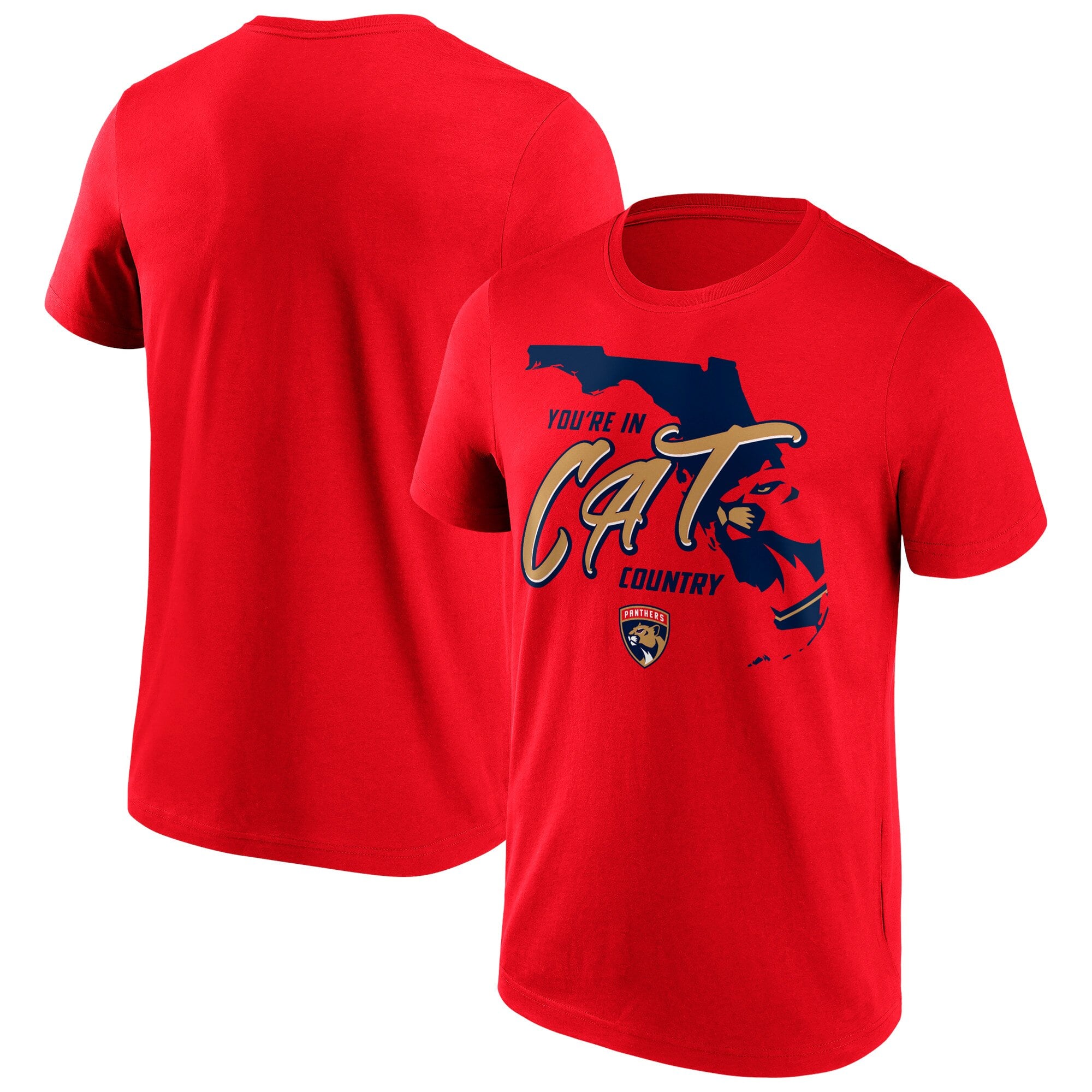 Florida Panthers Hometown Graphic T-Shirt – Red – Mens Florida Panthers Hometown Graphic T-Shirt – Red – Mens