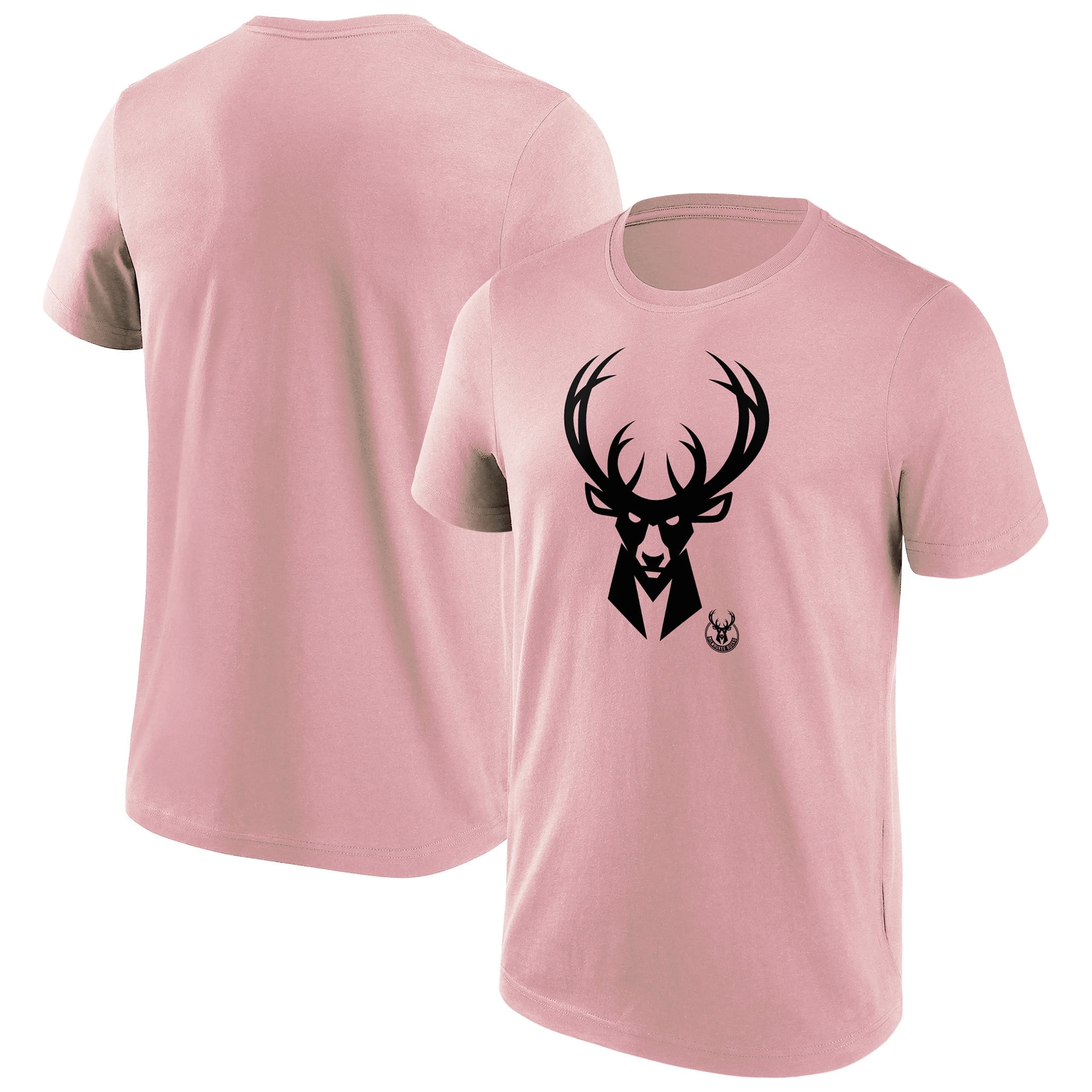 Camiseta con el logo en color de la marca Fanatics de los Milwaukee Bucks - Hombres