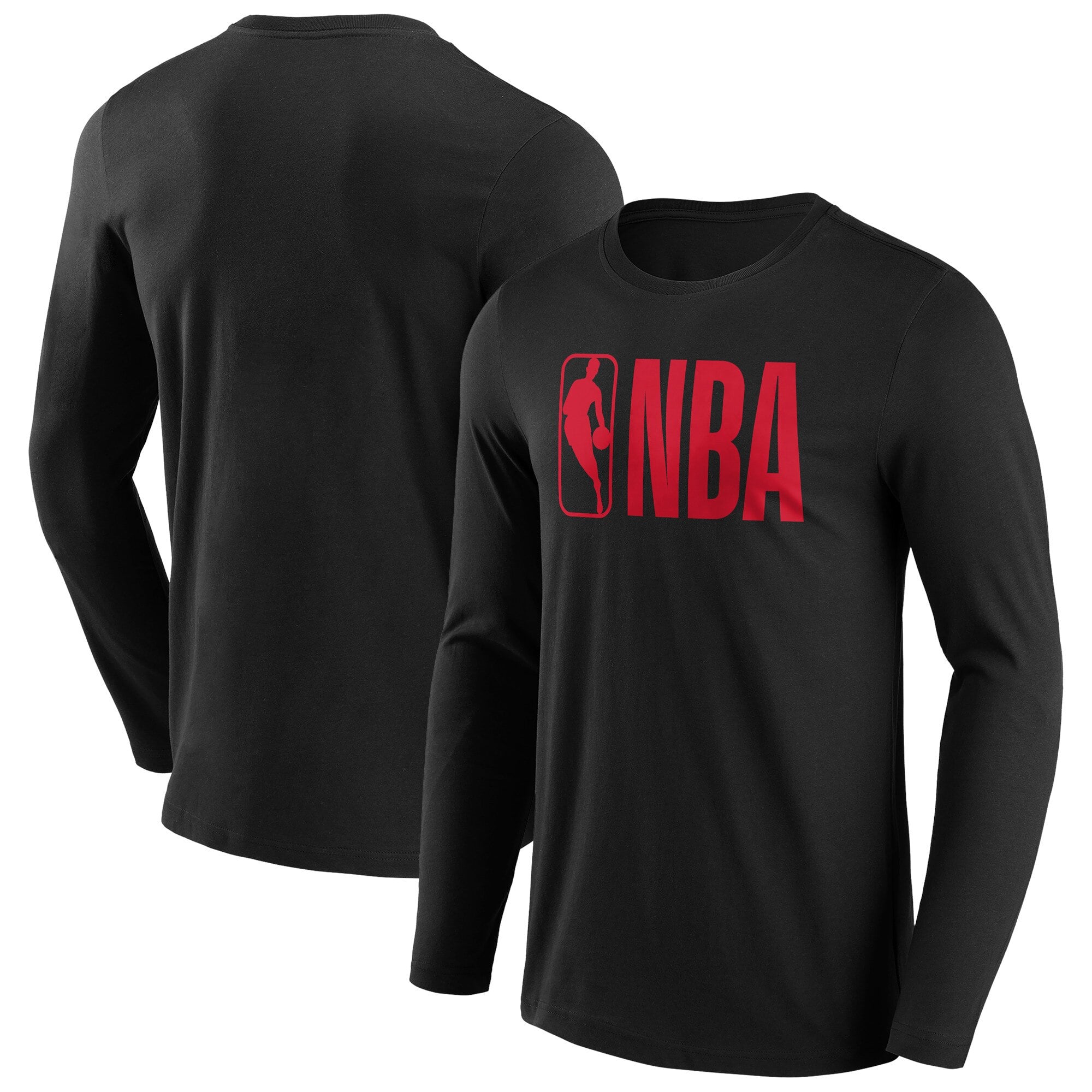 T-shirt a maniche lunghe con scritta a colori alternati con marchio NBA Fanatics - Uomo